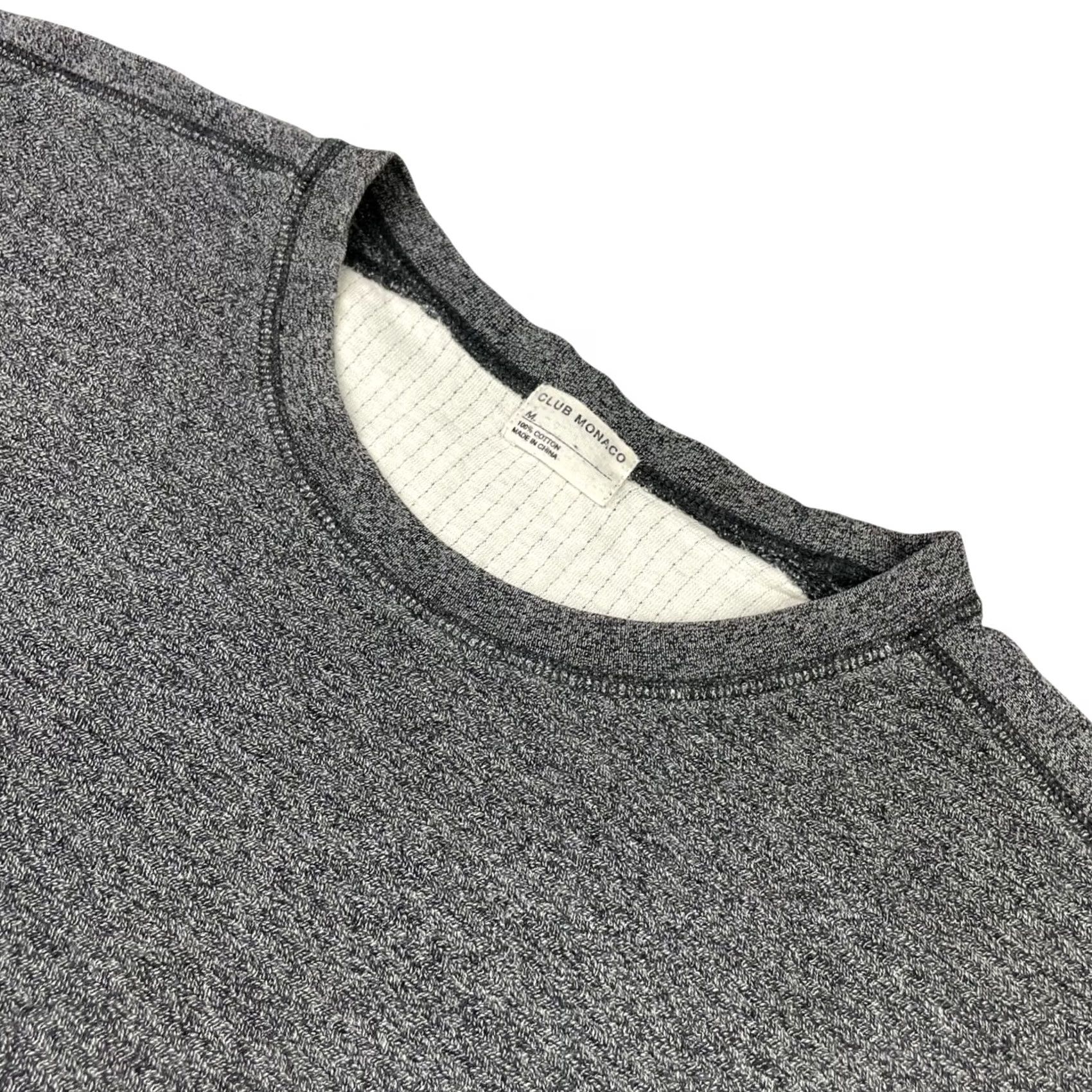 Club Monaco Club Monaco Men's 100% Cotton Crewneck Pullover Sweater Gray M Regular Long Sleeve Crew Neck Vintage No Knit Merchant? Size US M / EU 48-50 / 2 - 2 Thumbnail