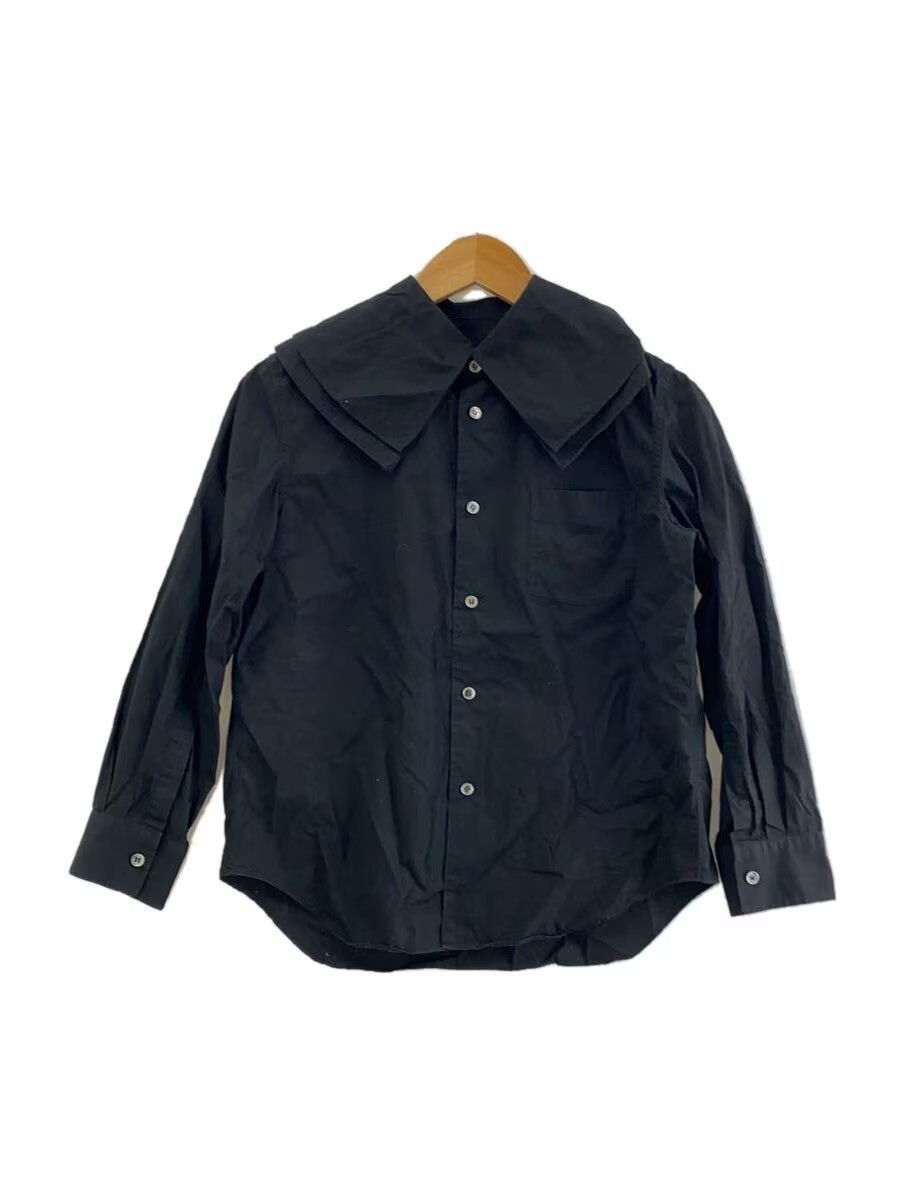 Wide Collar Bow Tie Button Shirt