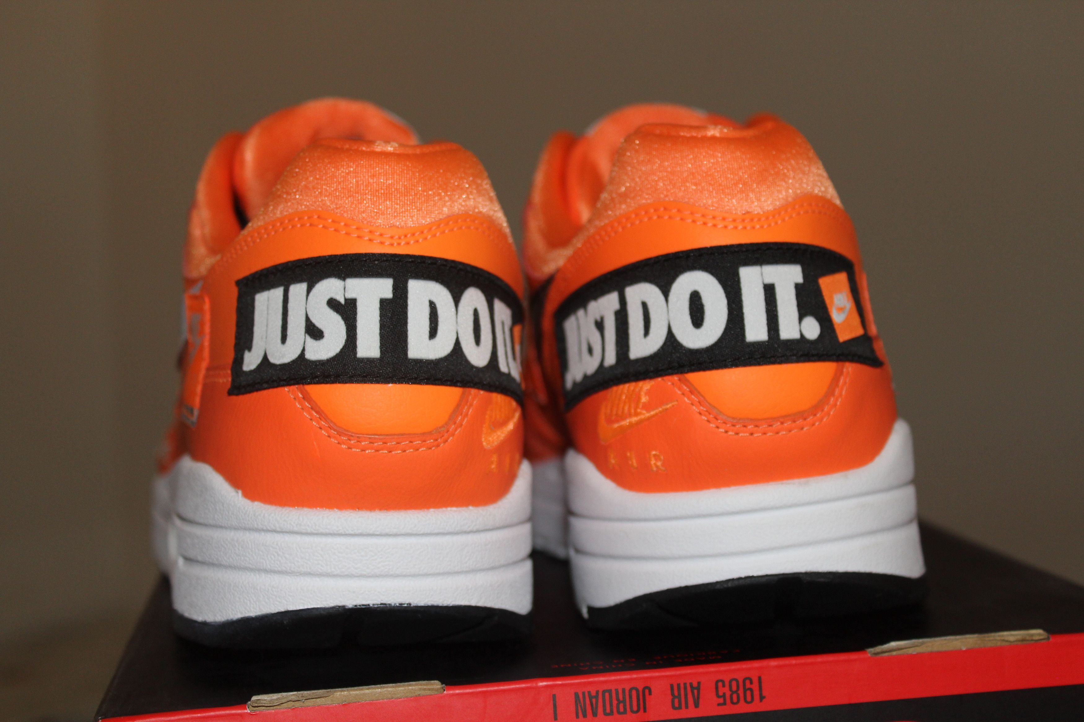 Nike Nike Air Max 1 Just Do It Total Orange Size 12.5 A01021-800 Size US 12.5 / EU 45-46 - 3 Thumbnail