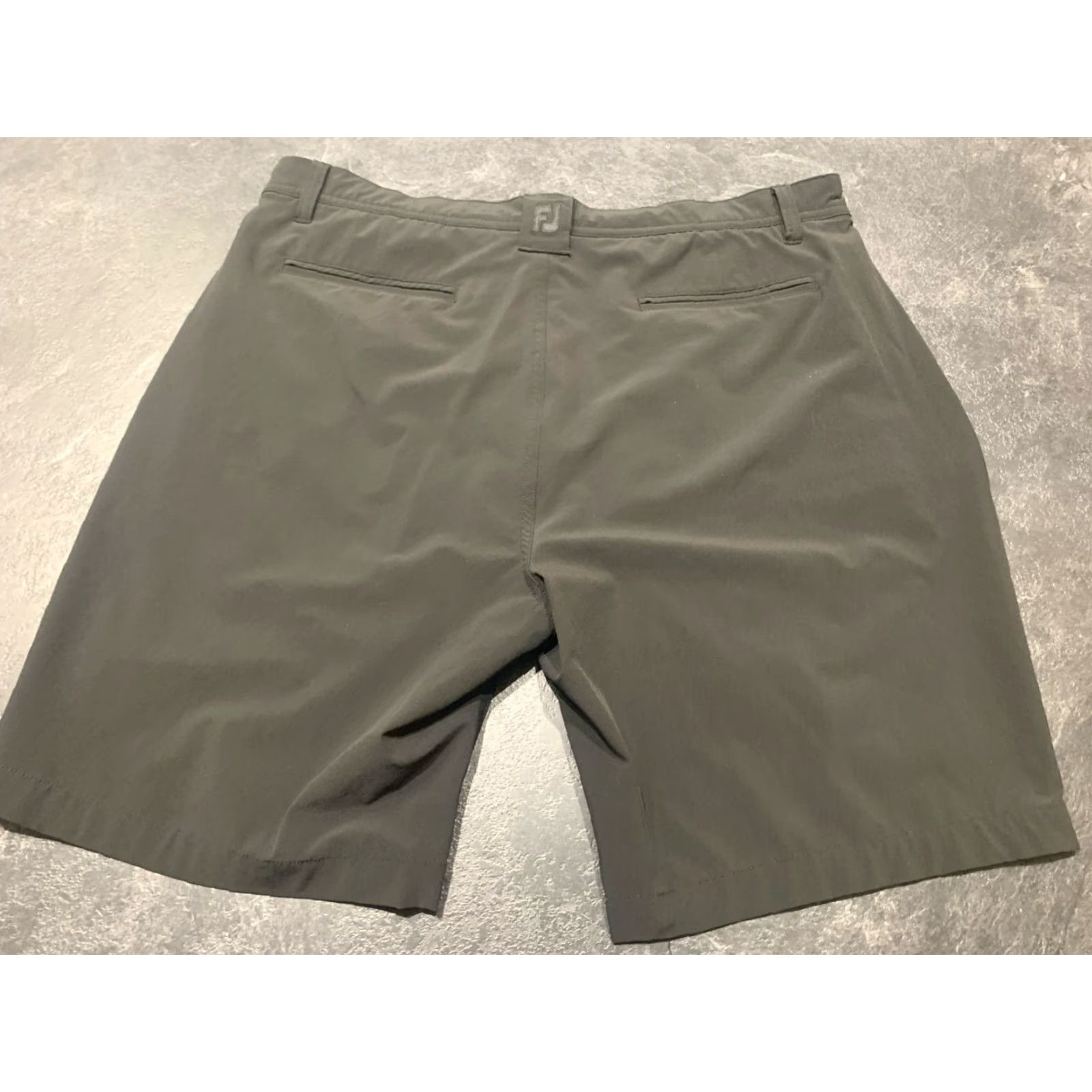Footjoy FootJoy Men’s Golf Shorts Size 36 Black Chino Flat Front Casual Moisture-Wicking Stretch Size US 40 / EU 56 - 2 Thumbnail