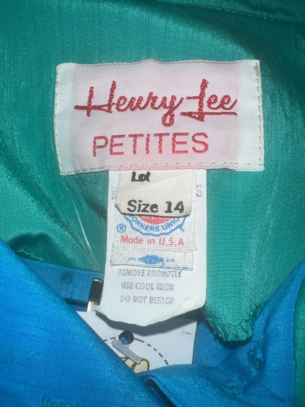 Other Women's Henry Lee Blue Green Dress Size 14 Size XL / US 12-14 / IT 48-50 - 6 Thumbnail