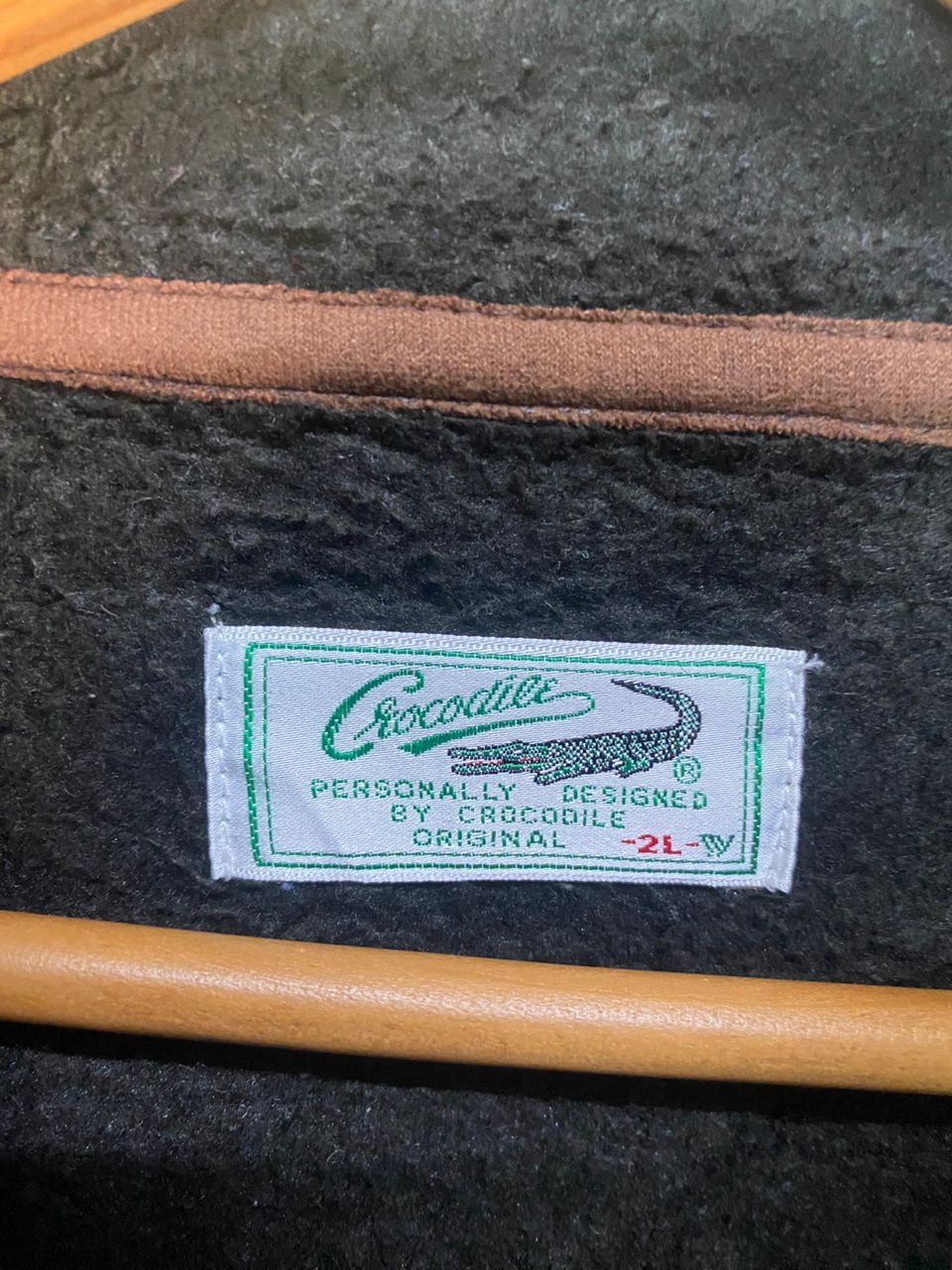 Japanese Brand × Vintage Vintage crocodile fleece zipper jacket Size US L / EU 52-54 / 3 - 5 Thumbnail