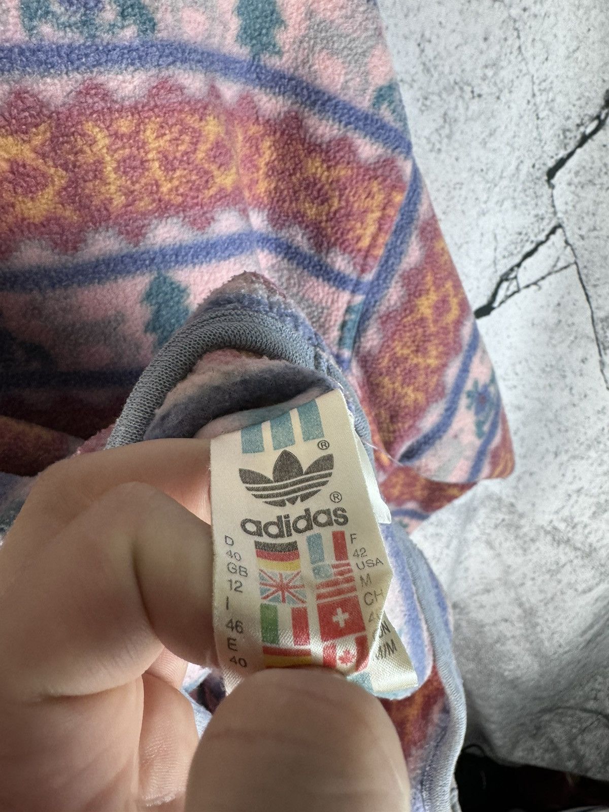 Adidas Vtg Adidas Fleece Snow print winter vintage 90s 80s Size M / US 6-8 / IT 42-44 - 4 Thumbnail