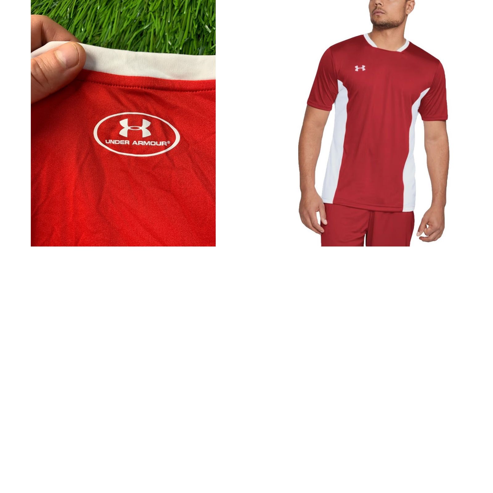 Under Armour UNDER ARMOUR HEATGEAR Shirt Men L Red and White 2018 Jersey 100% Polyester Short Sleeve Compression T-Shirt Size US L / EU 52-54 / 3 - 9 Thumbnail