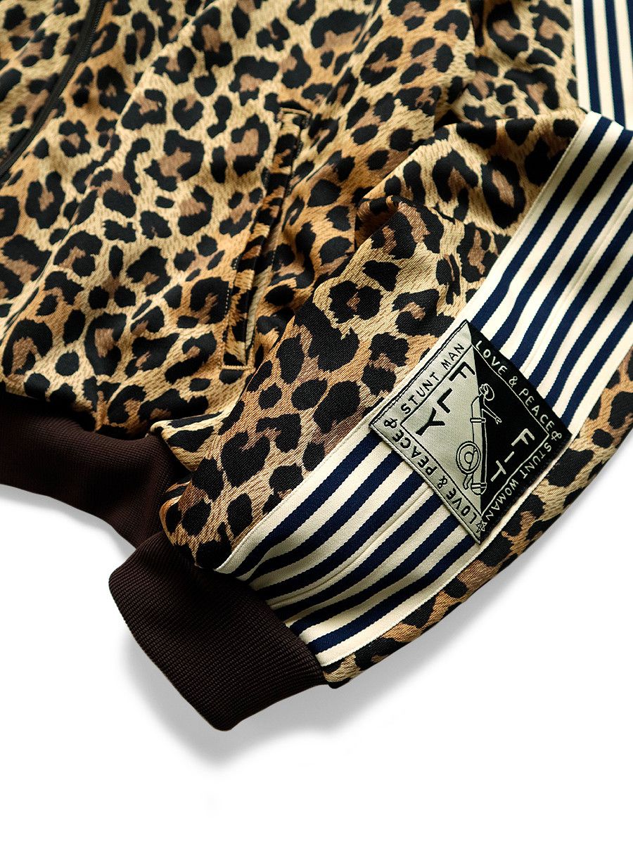 Kapital Kapital Smooth Jersey Leopard Stuntman & Woman Track Jacket Size US XL / EU 56 / 4 - 5 Thumbnail