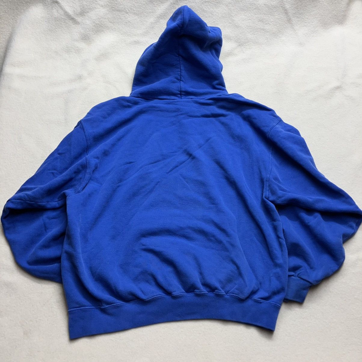 Nike 90’s nike hoodie grey tag royal blue boxy Size US M / EU 48-50 / 2 - 7 Thumbnail