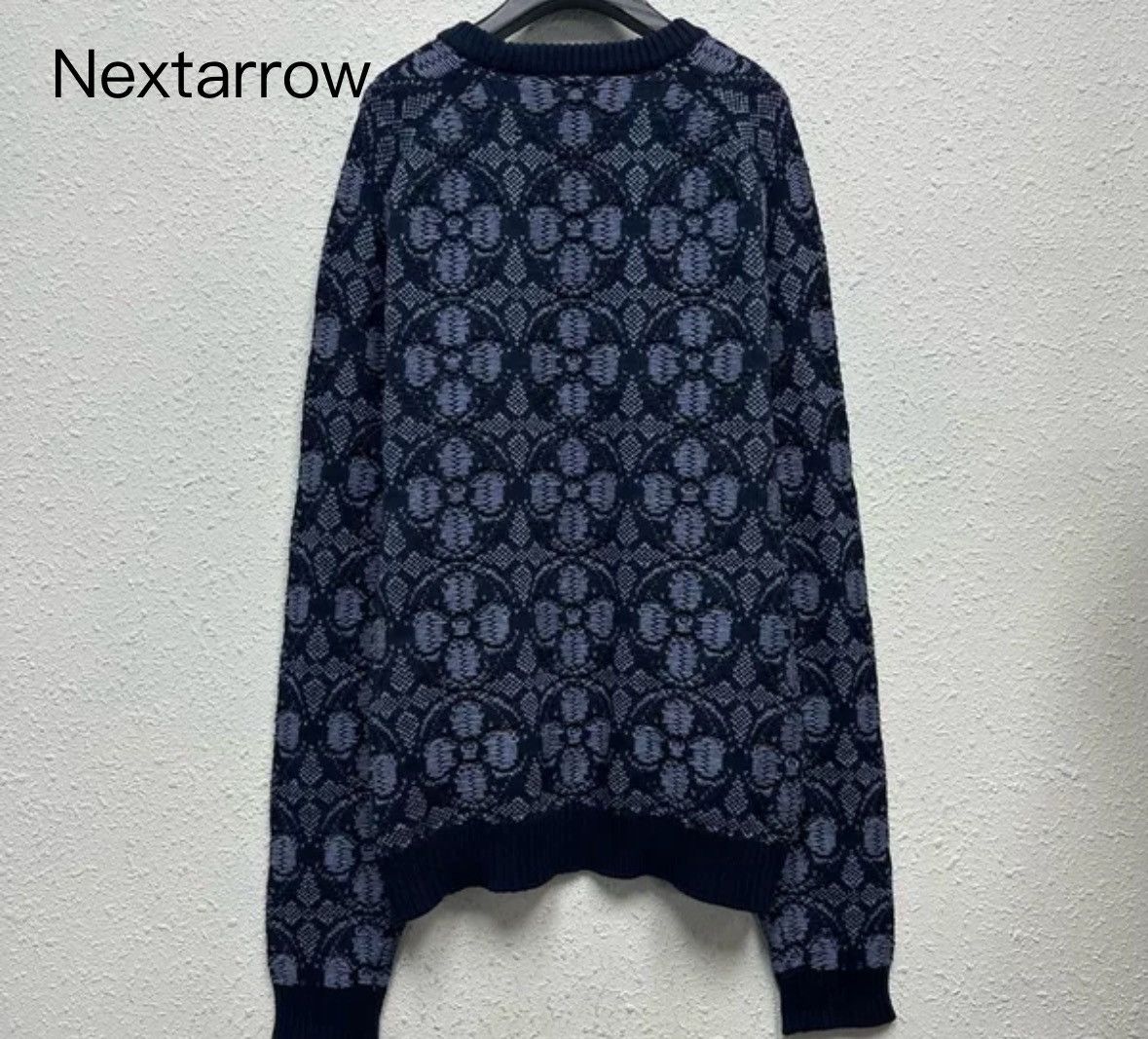 Louis Vuitton LOUIS VUITTON LV Three Flower Knitted Full Print Sweater Size US XL / EU 56 / 4 - 2 Thumbnail