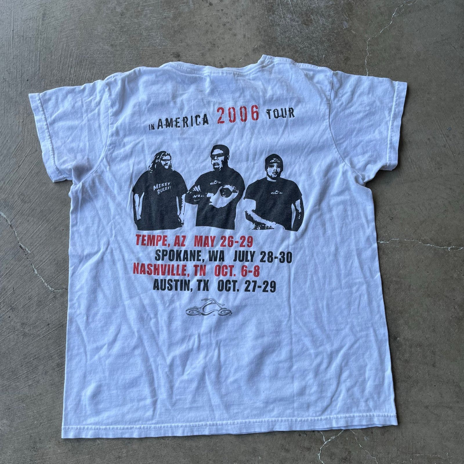 Vintage VINTAGE ORANGE COUNTY CHOPPERS 2006 TOUR SHIRT WOMENS LARGE Size L / US 10 / IT 46 - 3 Thumbnail