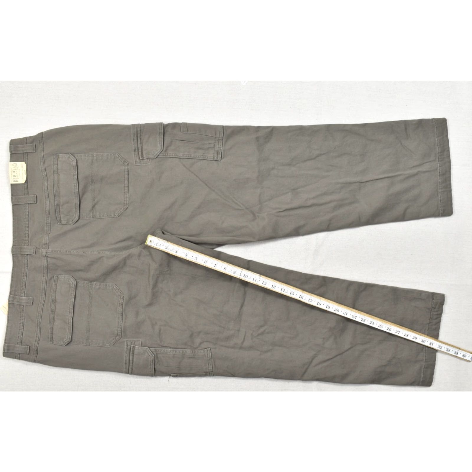 Vintage Red Head Fulton Flannel Lined Cargo Pants Men 44x32 Gray Cotton Flex Relaxed NEW Size US 44 / EU 60 - 3 Thumbnail