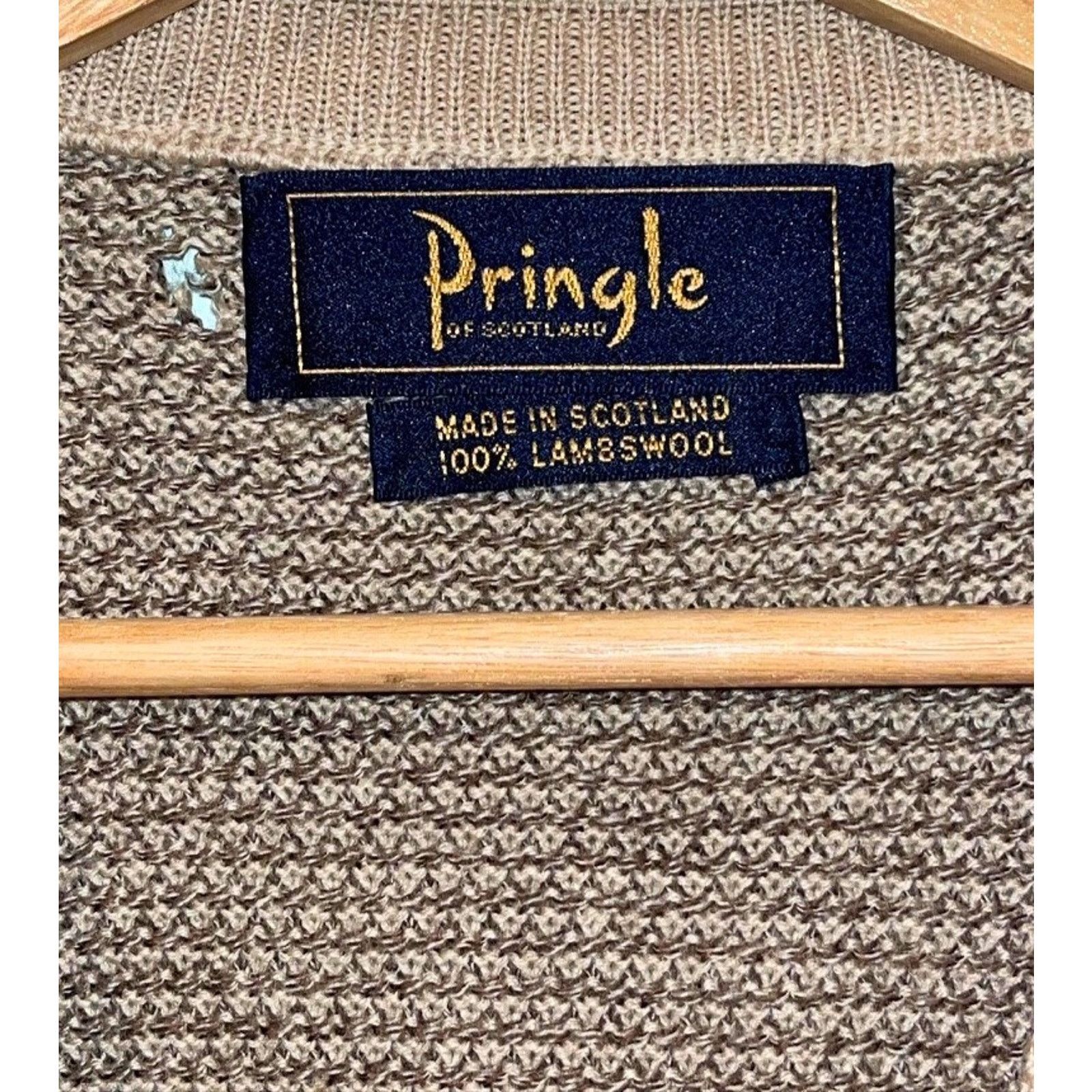Pringle Of Scotland Pringle of Scotland Vintage Lambswool V-Neck Sweater 2XL Size US XXL / EU 58 / 5 - 5 Thumbnail