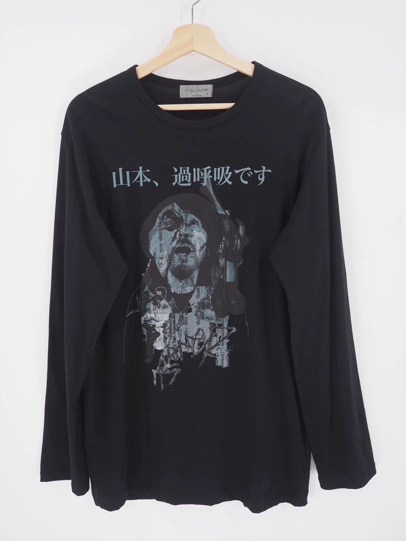 Yohji Yamamoto Yohji Yamamoto Black printed long sleeves 2503-Nextarrow Size US L / EU 52-54 / 3 - 4 Thumbnail
