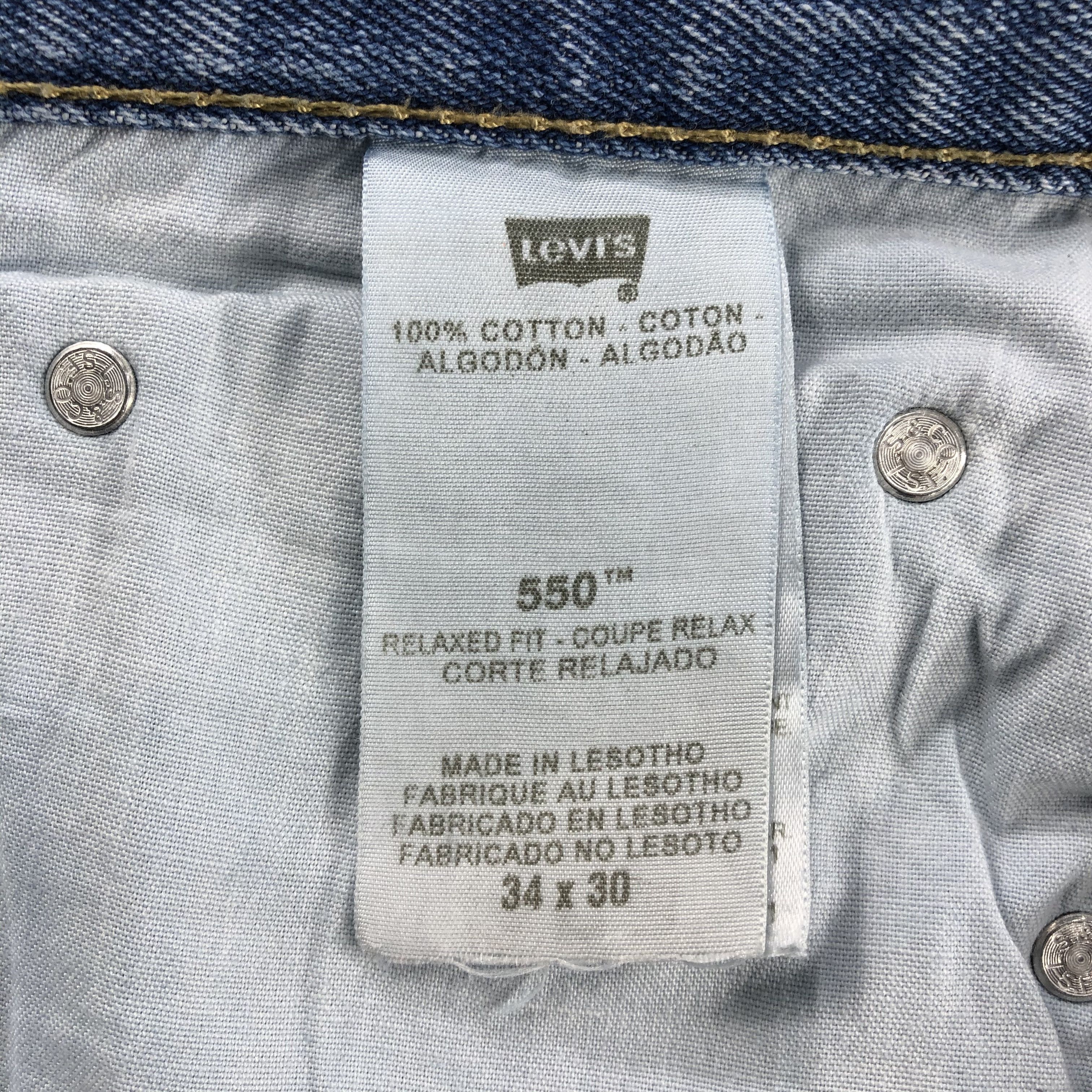 Levi's Vintage Light Wash Levis 550 Jeans-J2115 Size US 34 / EU 50 - 9 Thumbnail