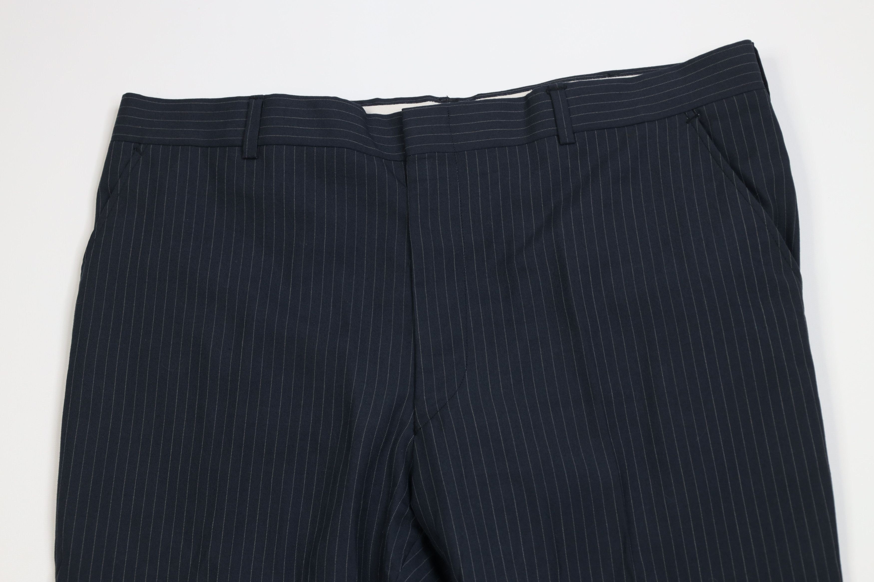 Vintage 70s Streetwear Knit Striped Wide Leg Chino Pants USA