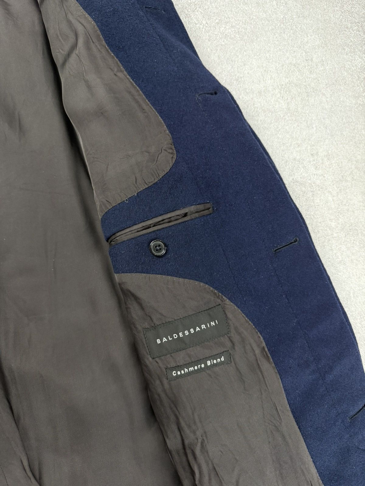 Baldessarini Baldessarini Cashmere Blend Coat Jacket Navy Blue Size US L / EU 52-54 / 3 - 9 Thumbnail
