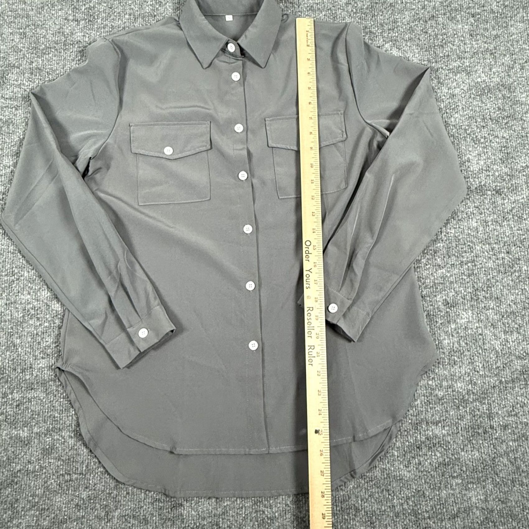 Vintage Workwear Casual Button Down Shirt Mens Small Gray Performance Stretch Two Pocket Size US S / EU 44-46 / 1 - 3 Thumbnail