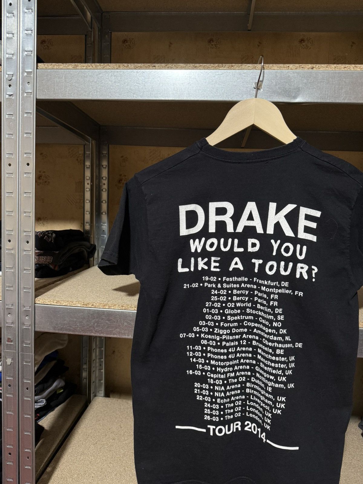 Band Tees × Drake × Rap Tees Vintage Drake Would You Like A Tour 2014 Hip Hop Rap T-Shirt Size US S / EU 44-46 / 1 - 3 Thumbnail