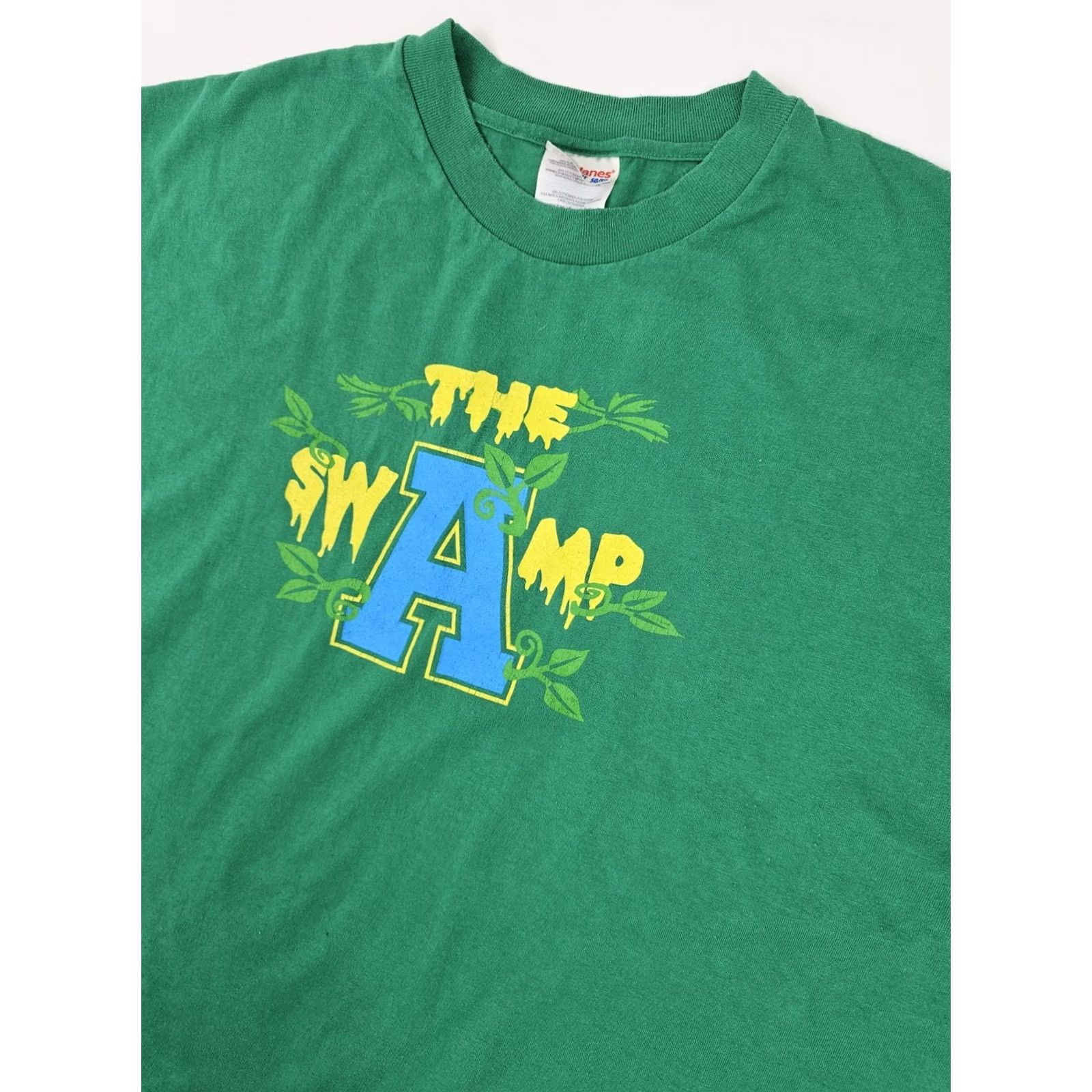 Hanes VINTAGE Allegheny College Gators Shirt Men XL Green Hanes 50/50 Heavyweight Graphic Tee Size US XL / EU 56 / 4 - 2 Thumbnail