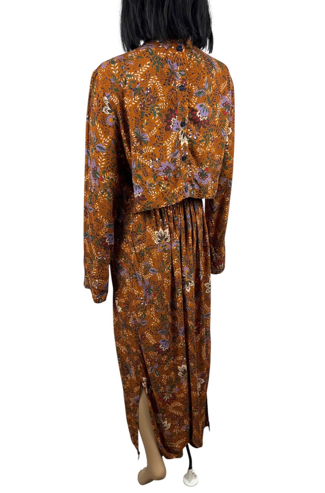 Libertine-Libertine Libertine - Libertine Floral Printed Viscose Maxi Dress XS Size XS / US 0-2 / IT 36-38 - 7 Thumbnail