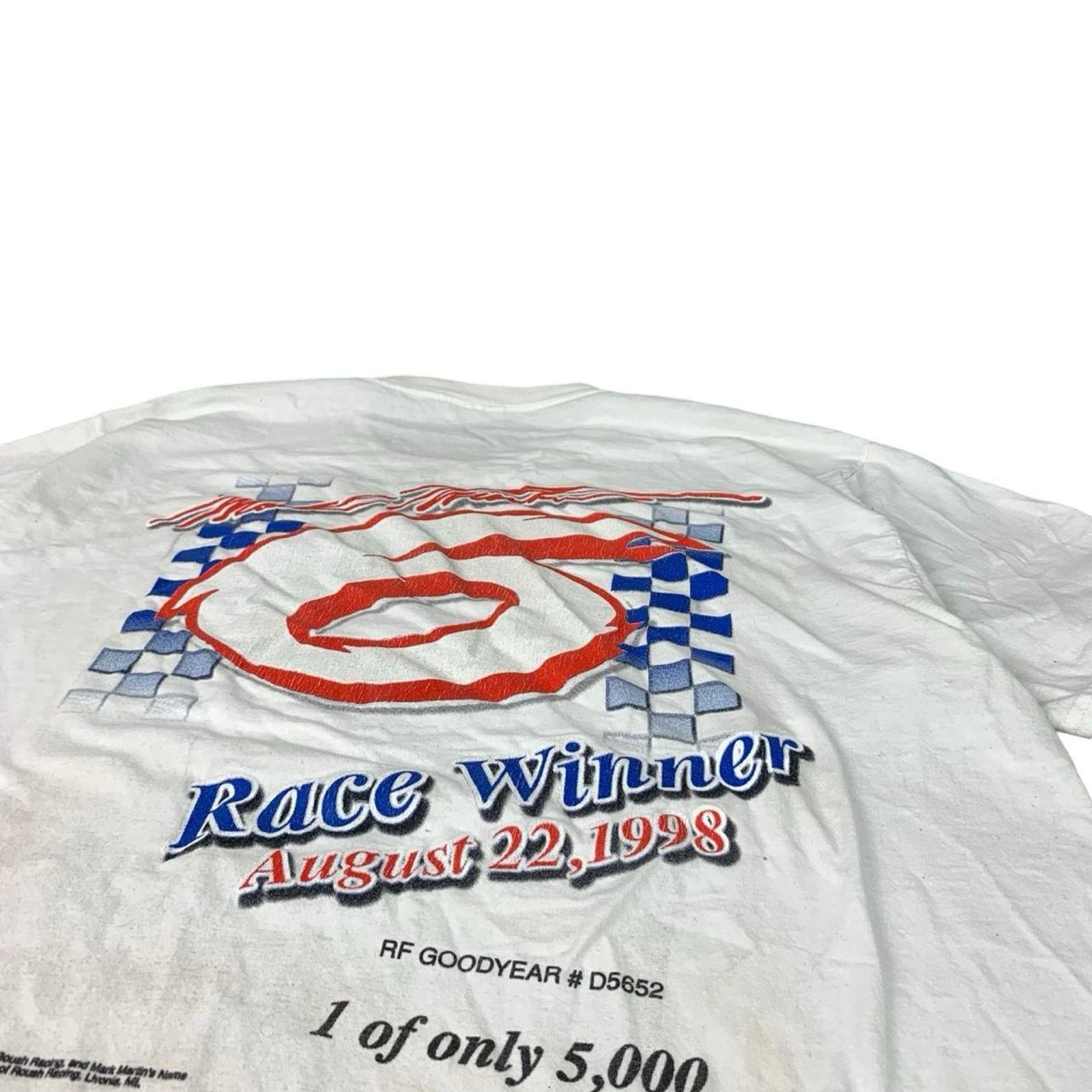NASCAR × Vintage Vintage 1998 Mark Martin Limited Edition Nascar T-shirt Size US XL / EU 56 / 4 - 4 Thumbnail