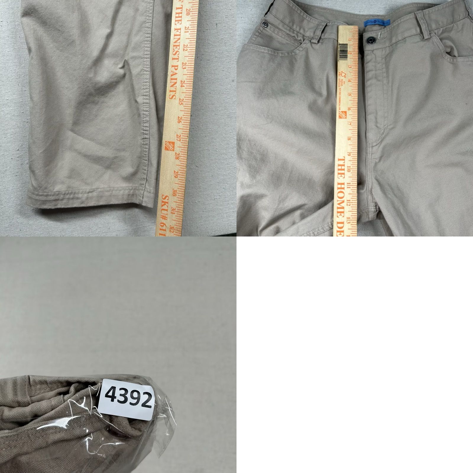 Duluth Trading Company VINTAGE Duluth Trading Co. Pants Womens 12x33 Beige Canvas Cargo Outdoor 32x31 Straight 31 in Mens Womens Girls Size 34" / US 12 / IT 48 - 8 Thumbnail