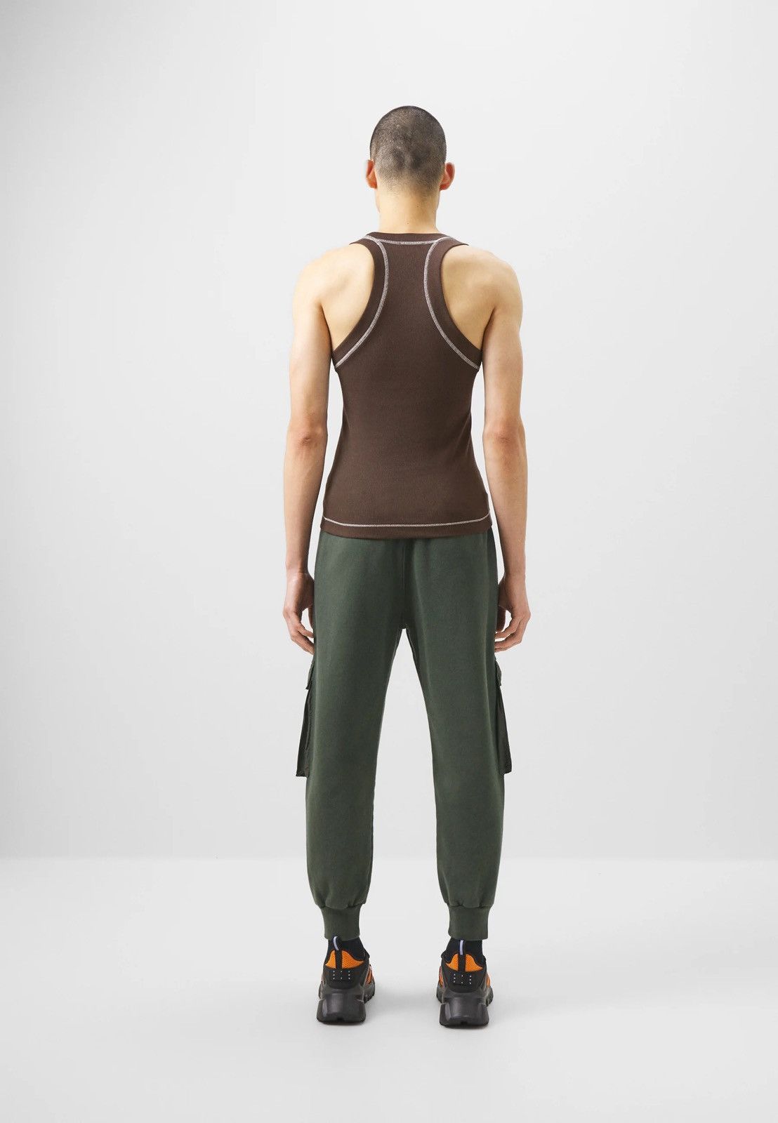Saul Nash !DS! SS23 Saul Nash Brown Overlock Stitch Tank Top Size US S / EU 44-46 / 1 - 3 Thumbnail