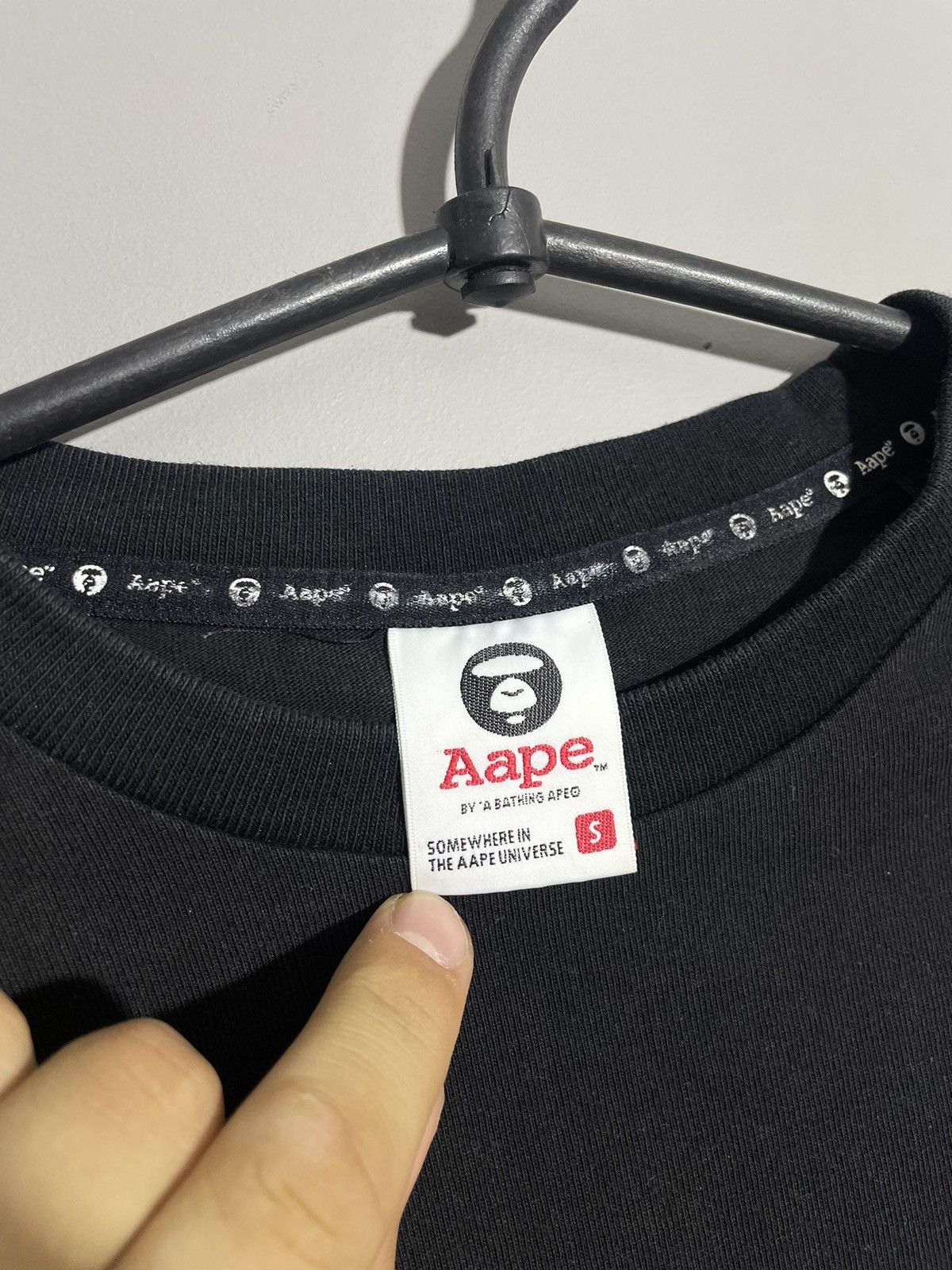 Aape × Bape Aape by a Bathing ape black logo tshirt size M Size US S / EU 44-46 / 1 - 5 Thumbnail