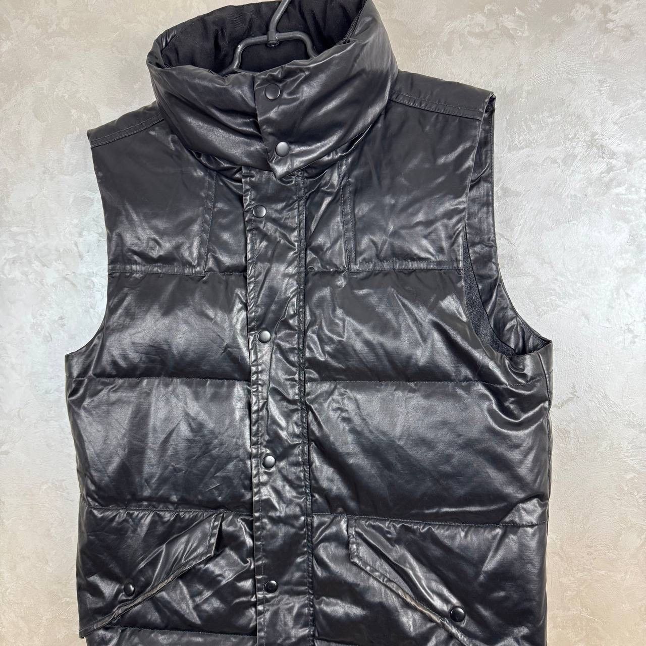 Allsaints AllSaints Spitalfields Leather Puffer Vest Black Size Medium Size US M / EU 48-50 / 2 - 2 Thumbnail