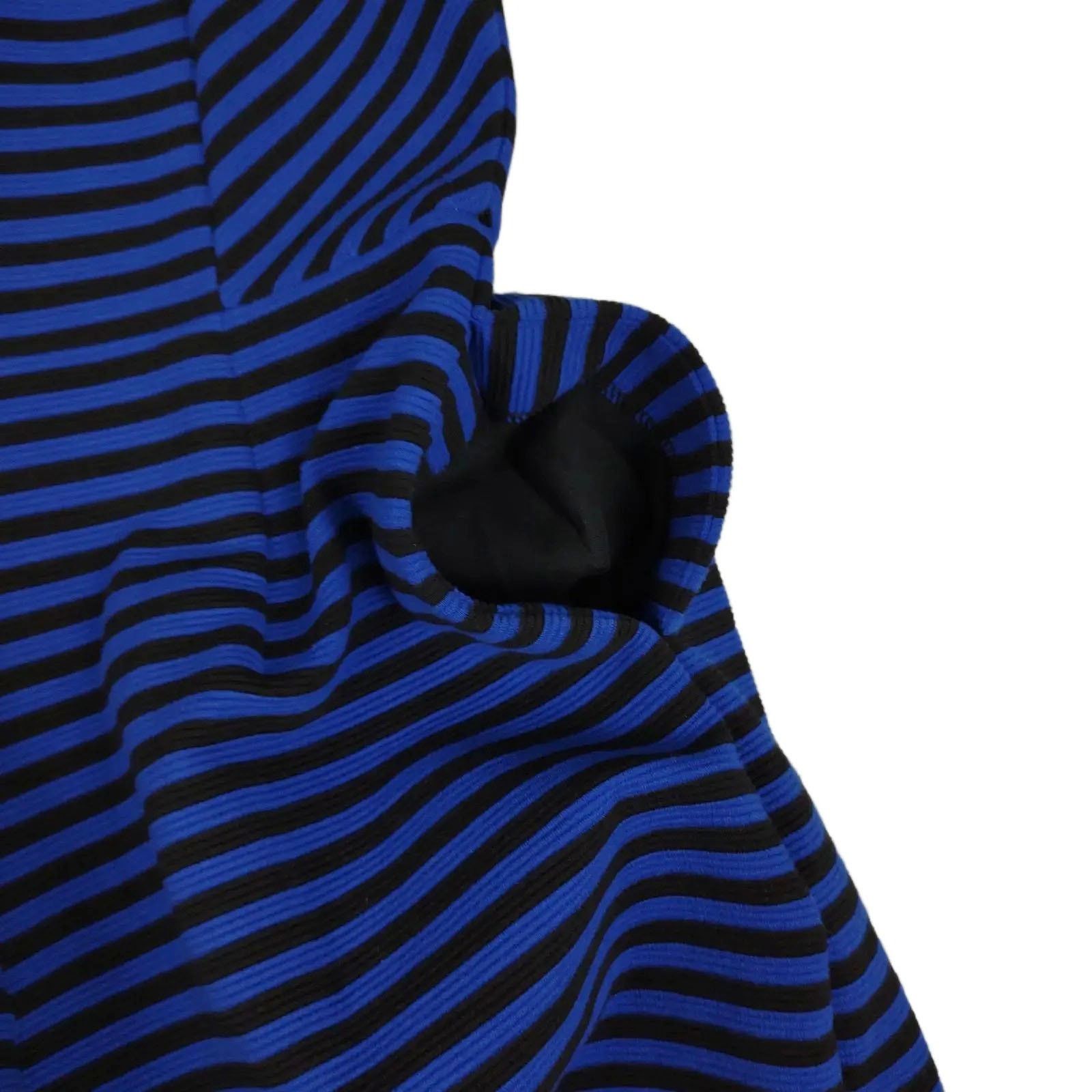 Madewell Madewell Gallerist Blue & Black Stripe Ponte Dress Sz 2 Size XS / US 0-2 / IT 36-38 - 6 Thumbnail