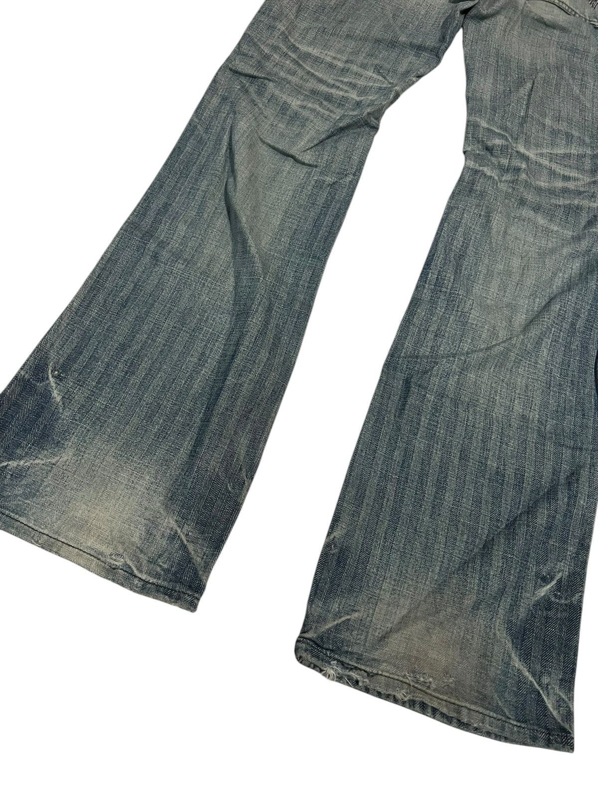 If Six Was Nine × Roar × Seditionaries 🌈90s Style🌈Roar Peace & Love Mud Wash Flare Jean Size US 28 / EU 44 - 8 Thumbnail