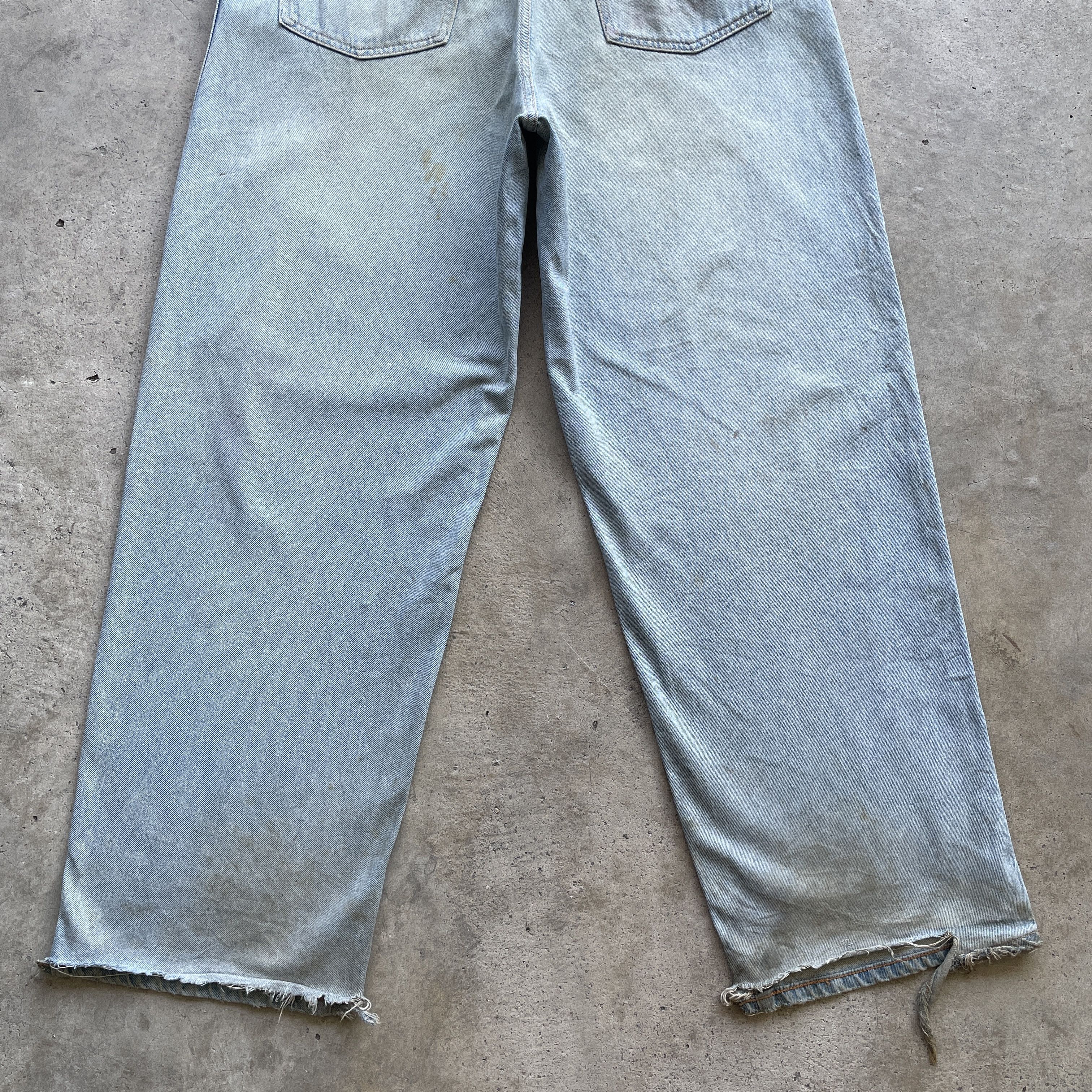 Jean × Vintage Vintage Americano Rusty/Dirty Denim Pants Baggy Jeans Size US 35 - 15 Thumbnail