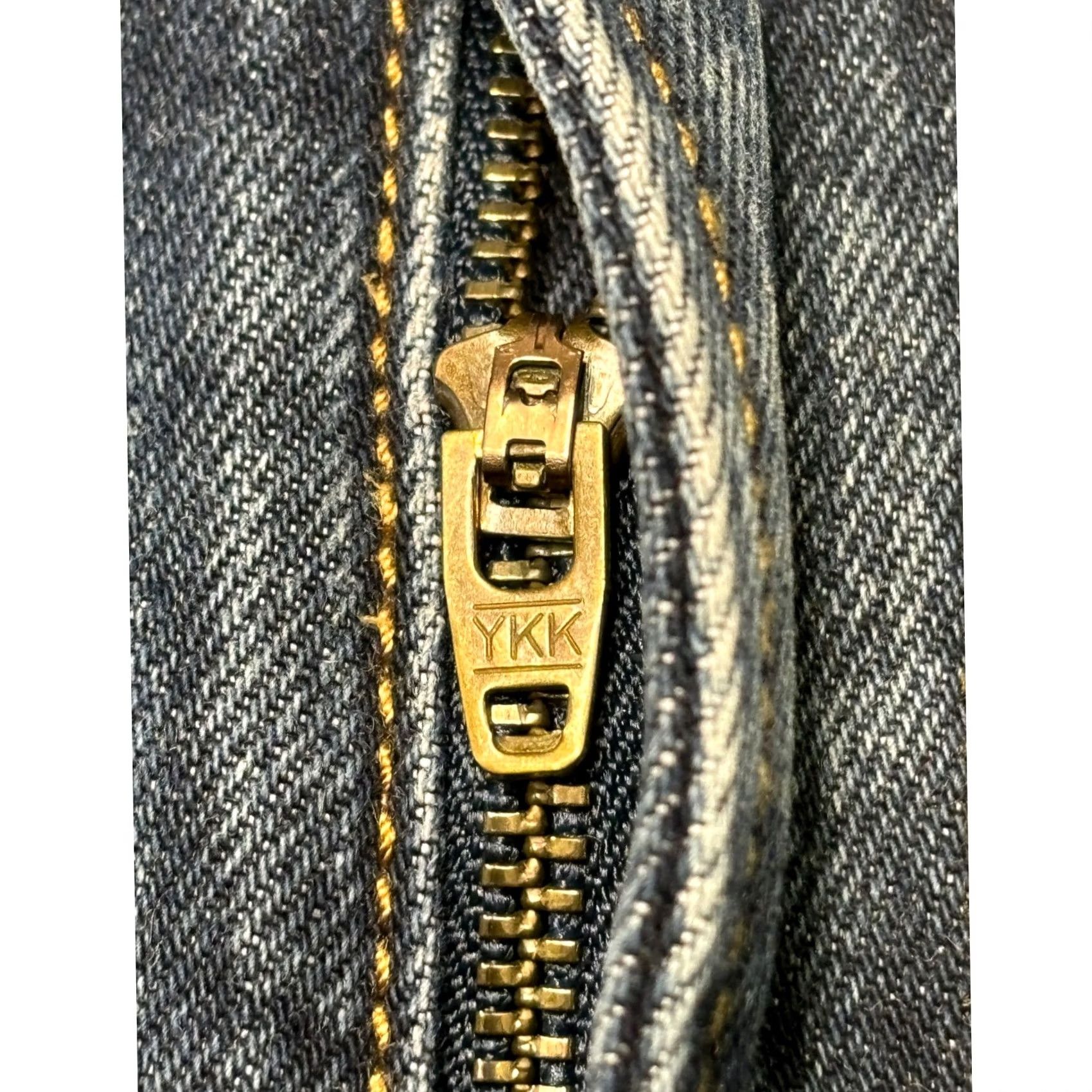 Lands' End Lands' End Jeans Men 33x33 Blue Denim Cotton Regular Fit Straight Pockets Easy Care Zip Button Vintage? No Size US 33 - 3 Thumbnail