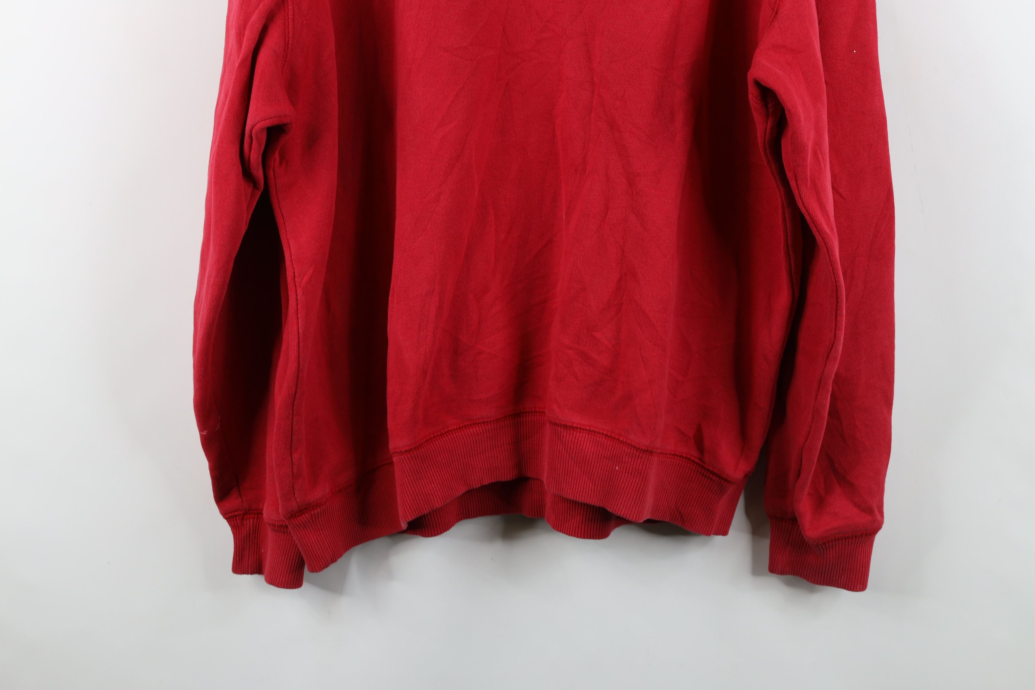Fila Vintage 90s Fila Classic Logo Crewneck Sweatshirt Red Size US XL / EU 56 / 4 - 15 Thumbnail