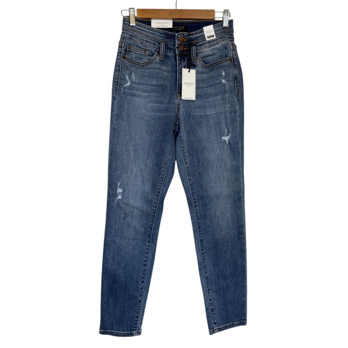Judy Blue NWT Judy Blue Jeans Women 3 Blue Relaxed Fit High Rise Size 26" / US 2 / IT 38 - 1 Thumbnail