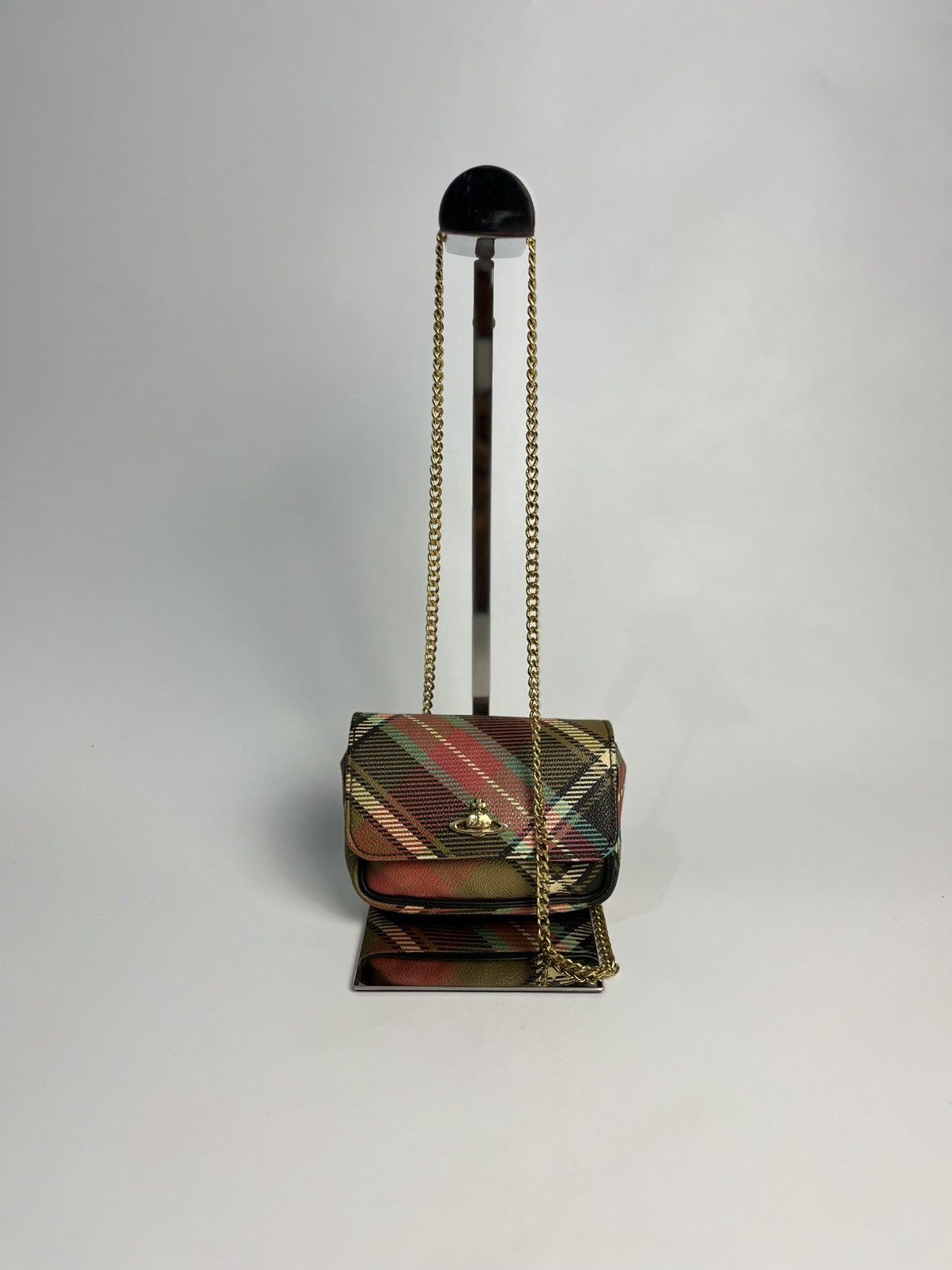 Vivienne Westwood Vivienne Westwood Tartan Mini Chain Bag Size ONE SIZE - 1 Thumbnail