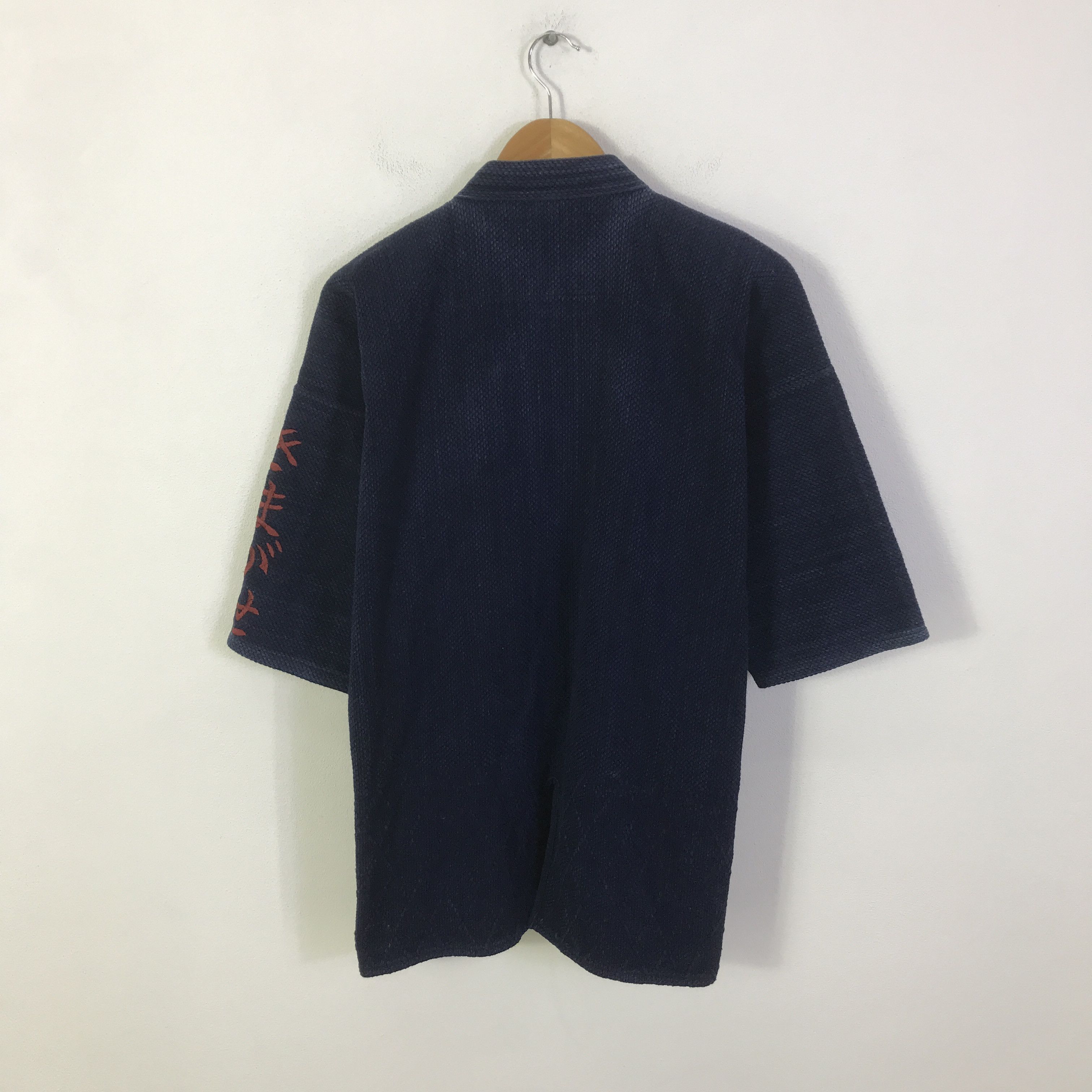 Japanese Brand japanese brand kimono indigo jacket K97B18 Size US L / EU 52-54 / 3 - 3 Thumbnail