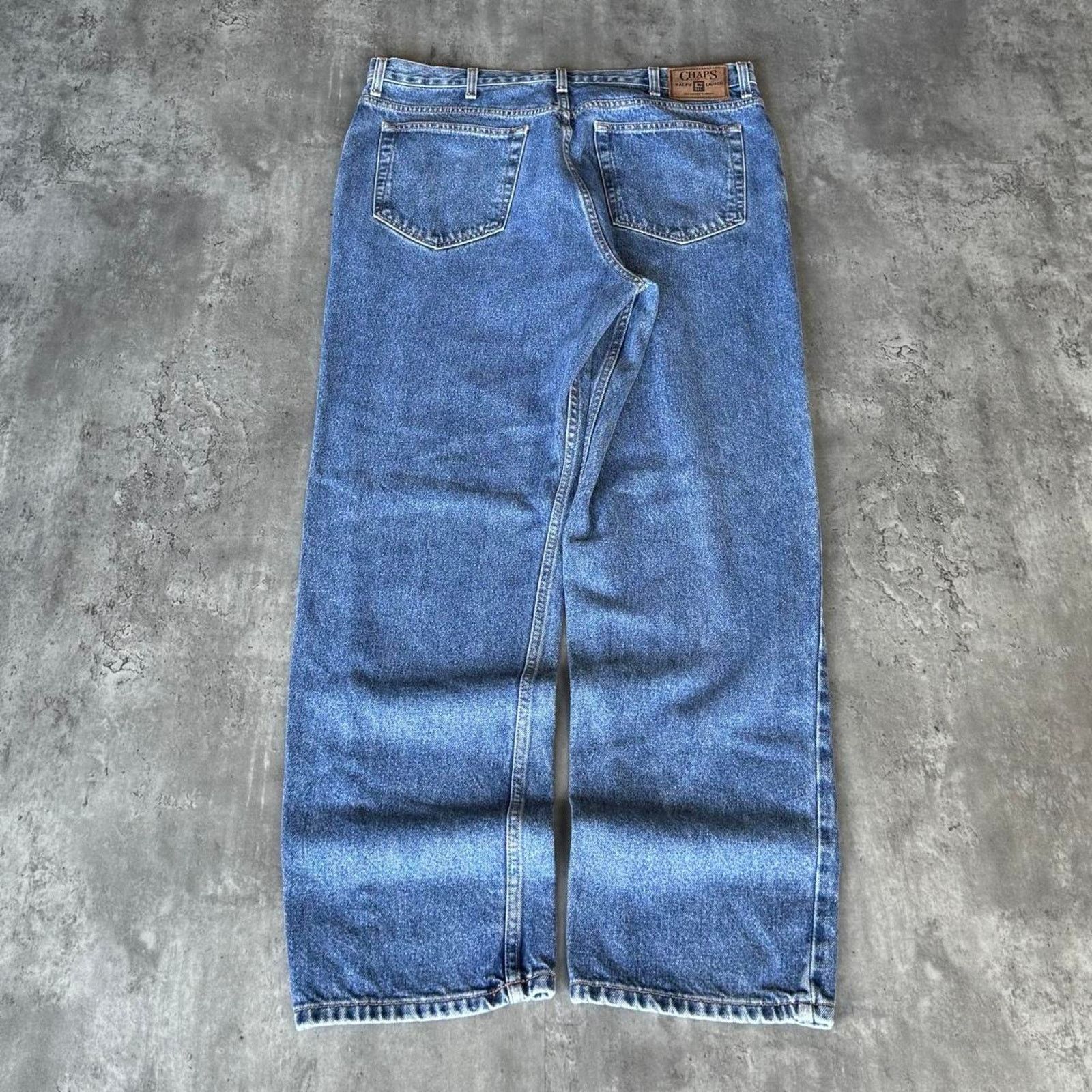 Chaps × Chaps Ralph Lauren × Ralph Lauren Vintage Y2K Chaps Ralph Lauren Grunge Opium Baggy Jeans Size US 37 - 1 Thumbnail