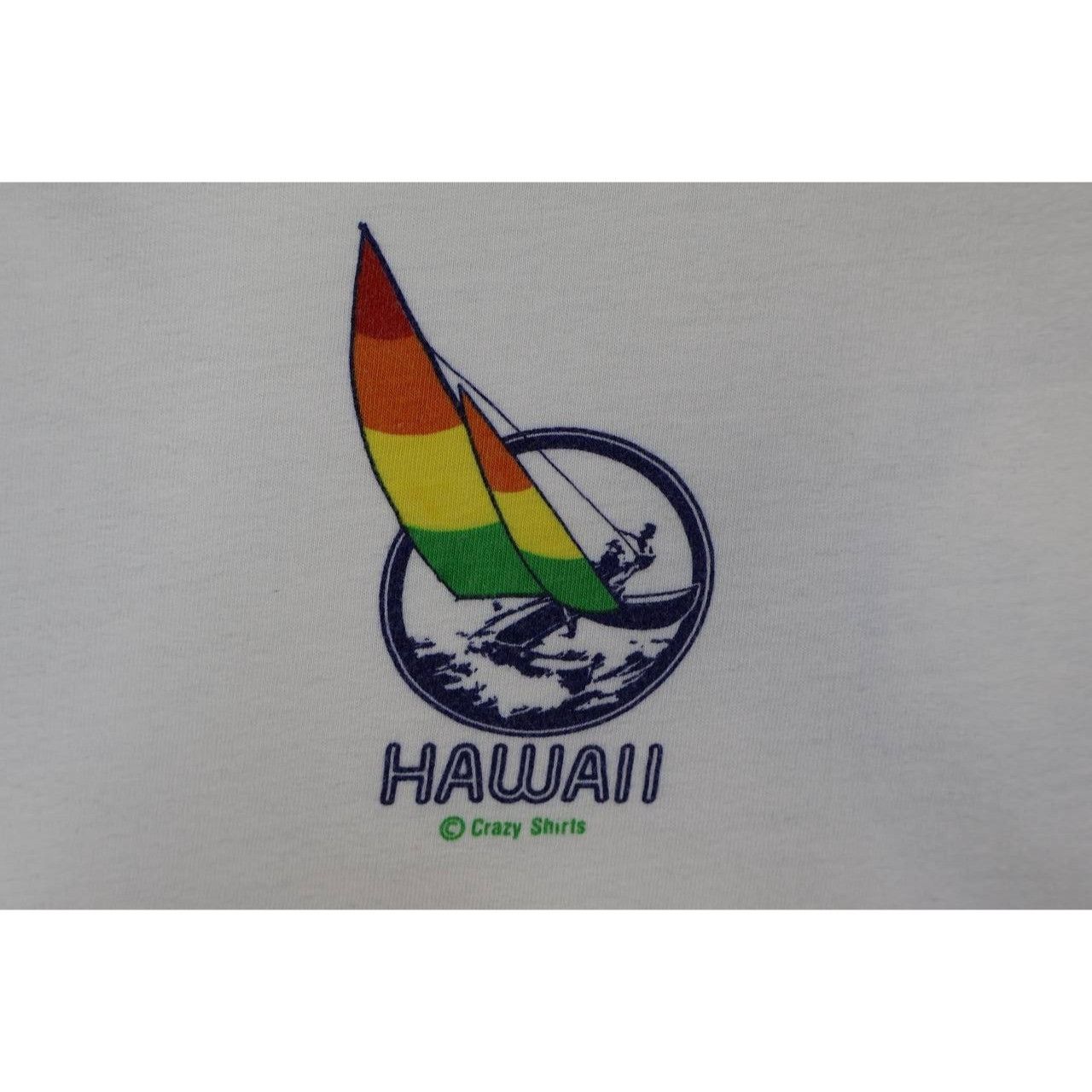 Vintage Vintage 1980 Crazy Shirts Rainbow Hawaii Shirt Surfboard Size US XL / EU 56 / 4 - 4 Thumbnail