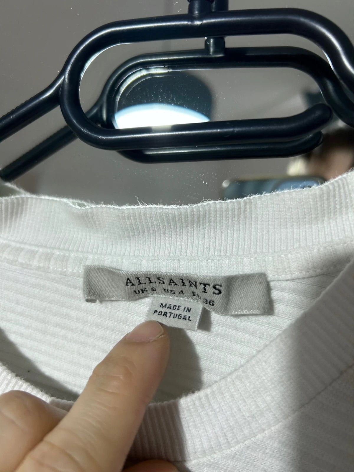 Allsaints All Saints White Longsleeve Top Size XS / US 0-2 / IT 36-38 - 4 Thumbnail