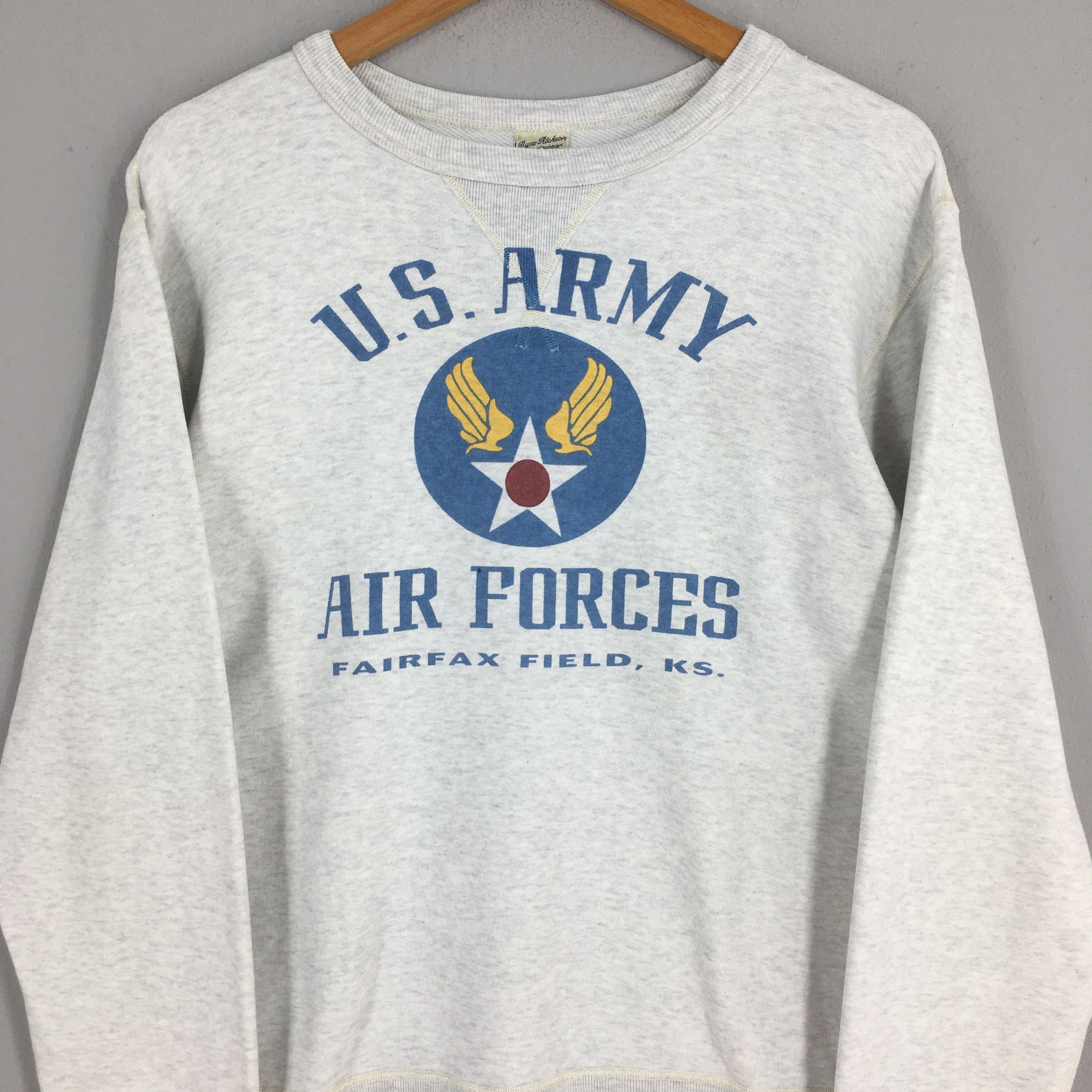 Buzz Rickson's × Vintage Vintage Buzz Rickson U.S. Army Gray Sweatshirt Large Size US L / EU 52-54 / 3 - 2 Thumbnail