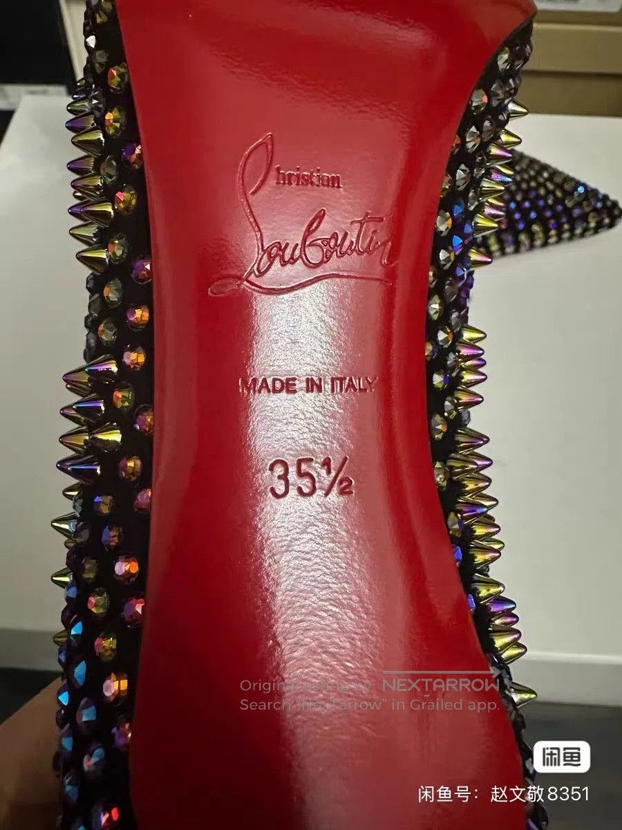 Christian Louboutin Christian Louboutin Rhinestone Studded Heels. Size US 4.5 / IT 34.5 - 7 Thumbnail