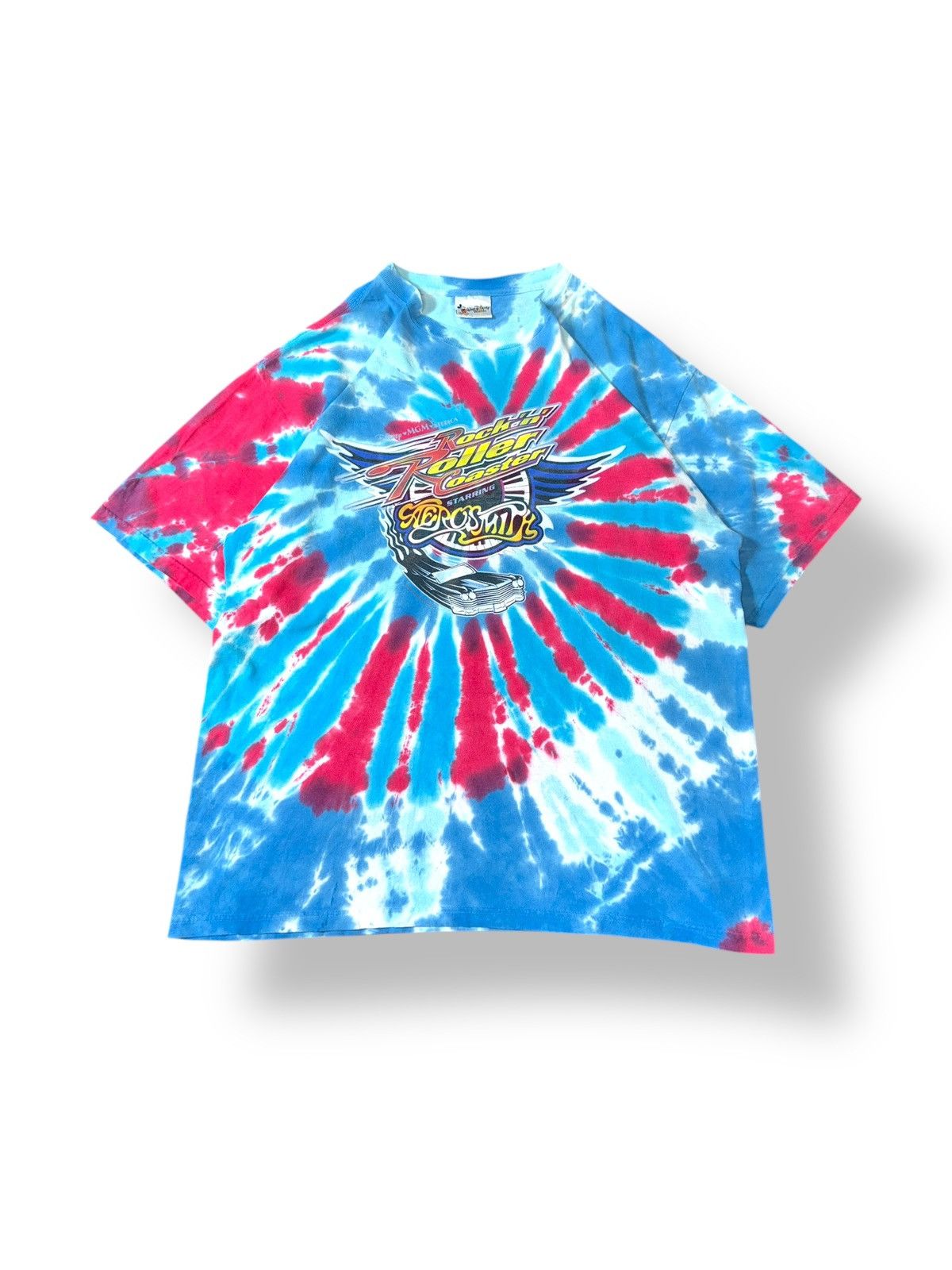 Aerosmith × Band Tees × Disney *RARE* 90s VINTAGE DISNEY ROCK’IN ROLLER COASTER AEROSMITH Size US XXL / EU 58 / 5 - 1 Thumbnail