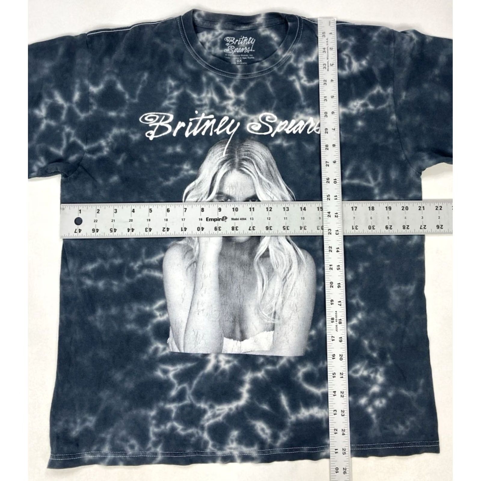 Etro VINTAGE Britney Spears T-Shirt Women L White Crew Neck Short Sleeve Retro Music Tie Dye Casual Shirt Biographical Not Applicable Size L / US 10 / IT 46 - 5 Thumbnail