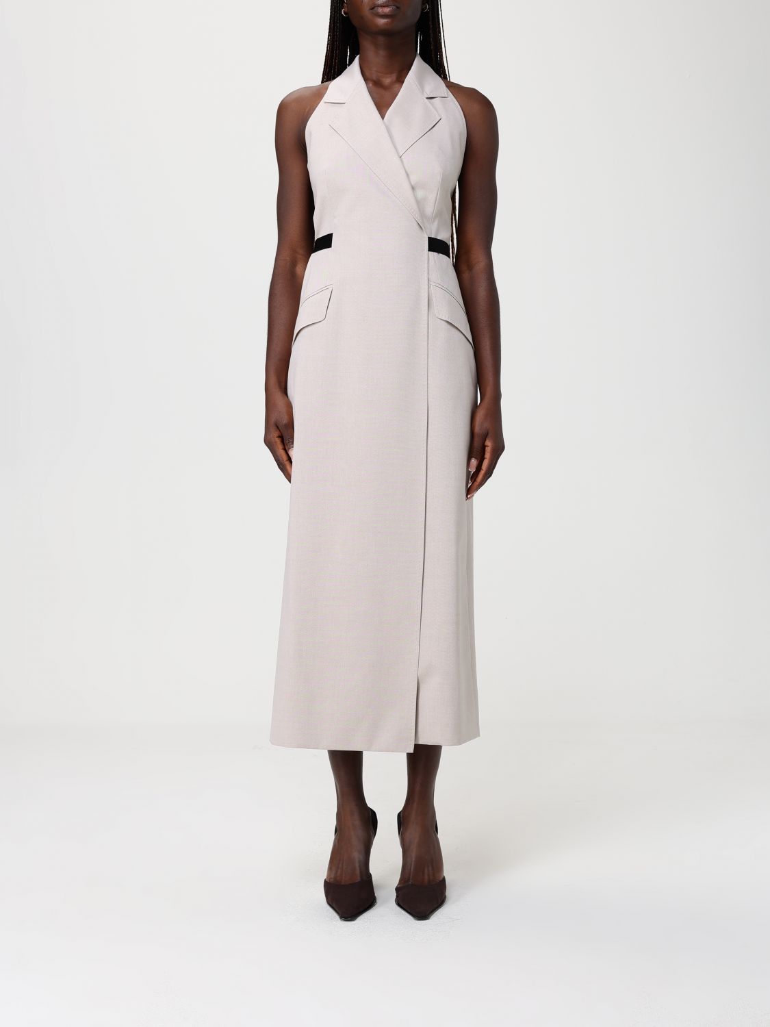 Max Mara Max Mara Dress Woman Beige Size XS / US 0-2 / IT 36-38 - 1 Thumbnail