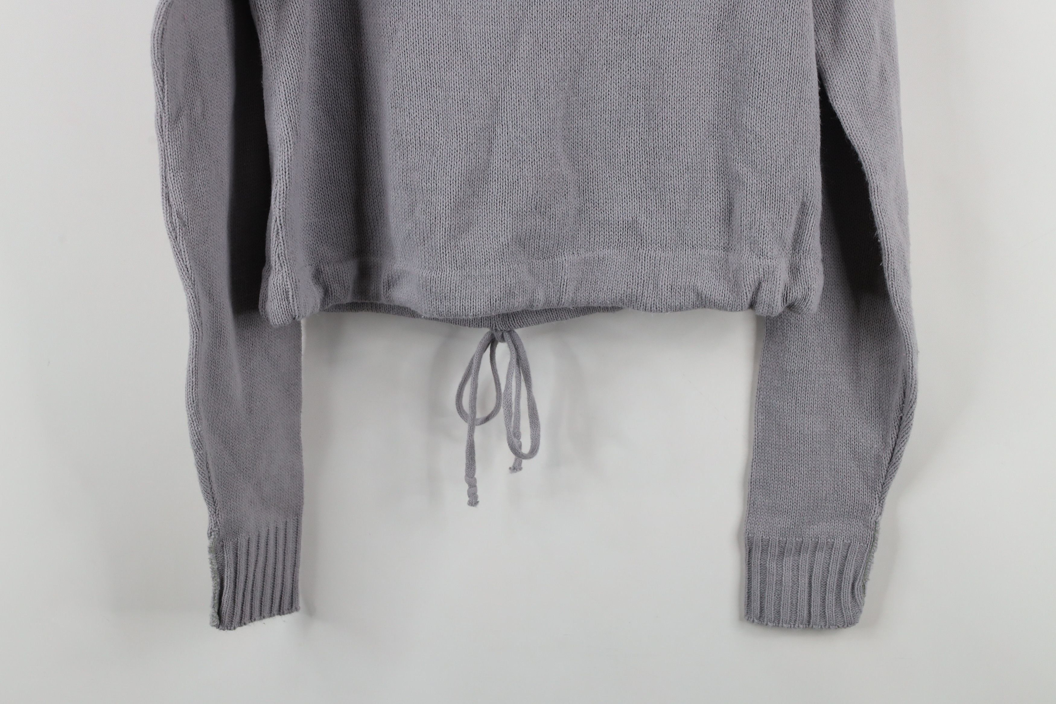 Vintage Vintage 70s Streetwear Tie Hem Turtleneck Sweater Gray USA Size M / US 6-8 / IT 42-44 - 11 Thumbnail