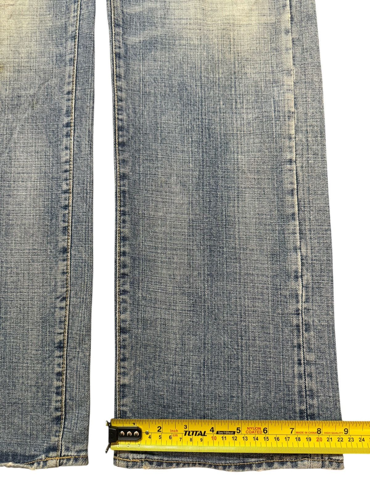 Edwin Vintage 90s Japanese Brand Light Faded Wash Wide Leg Loose Size US 31 - 13 Thumbnail