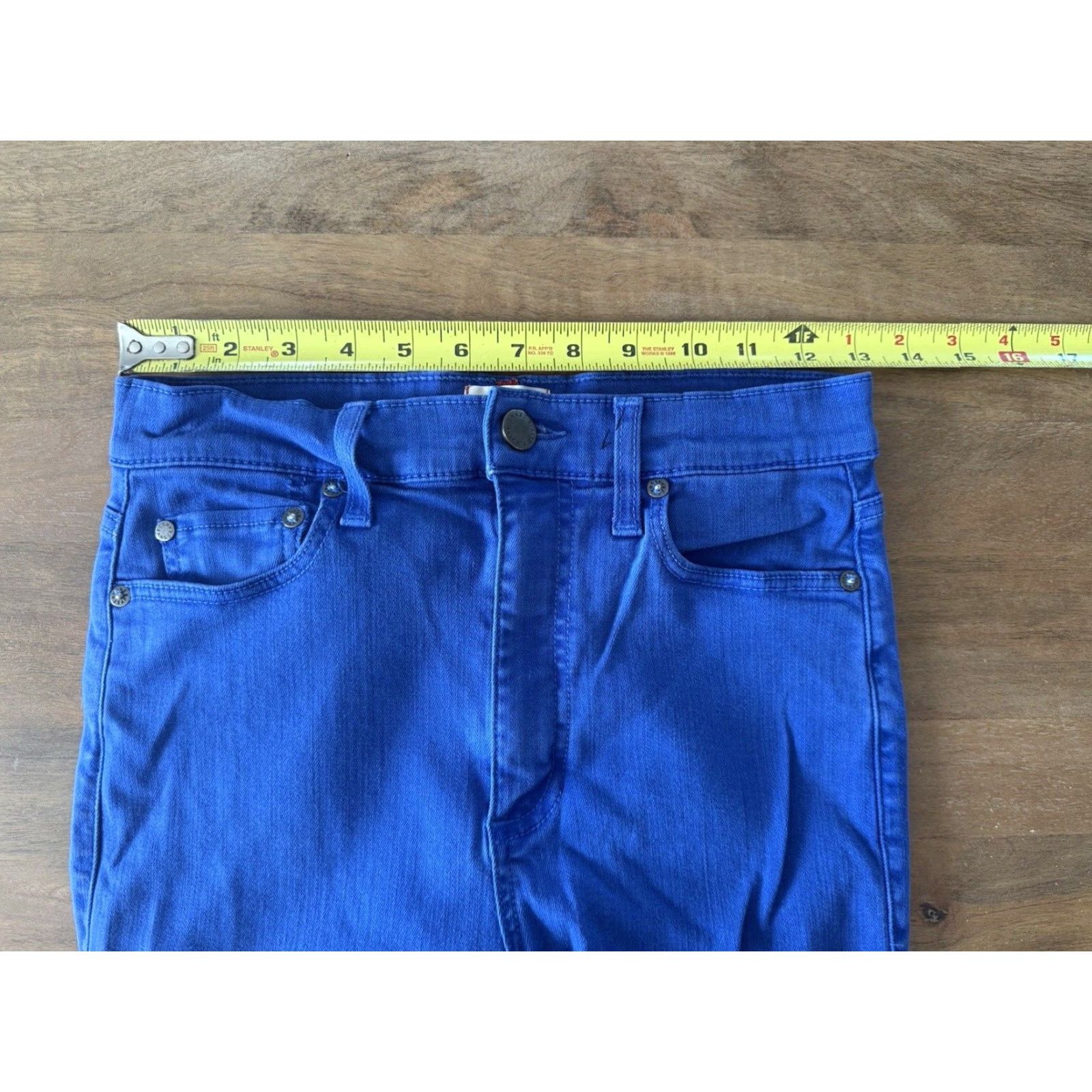 Alice + Olivia Alice + Olivia Jeans Womens 27 High Rise Ankle Skinny Blue Denim 5-Pocket Stretch Slim Modern USA Logo Women Size 27" / US 4 / IT 40 - 6 Thumbnail