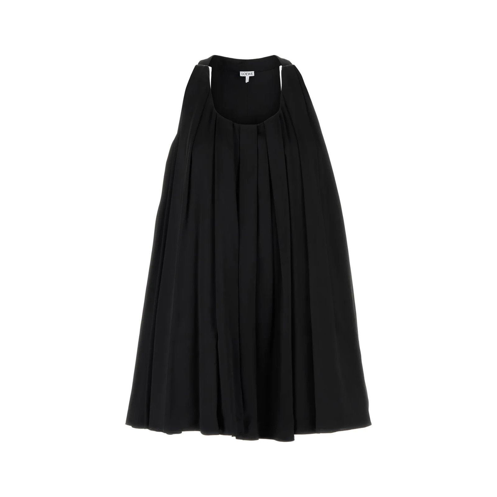 LOEWE Black Satin Dress New )