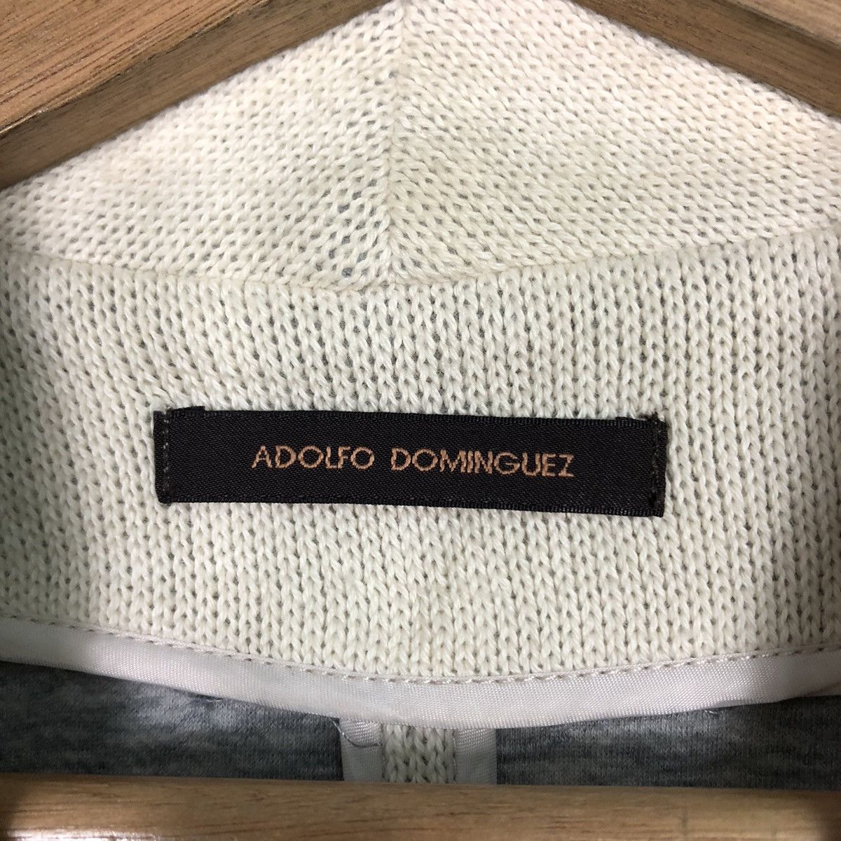 Adolfo Dominguez 📌Vintage Knit Chore Jacket Adolfo Dominguez Issey Miyake Size M / US 6-8 / IT 42-44 - 18 Thumbnail