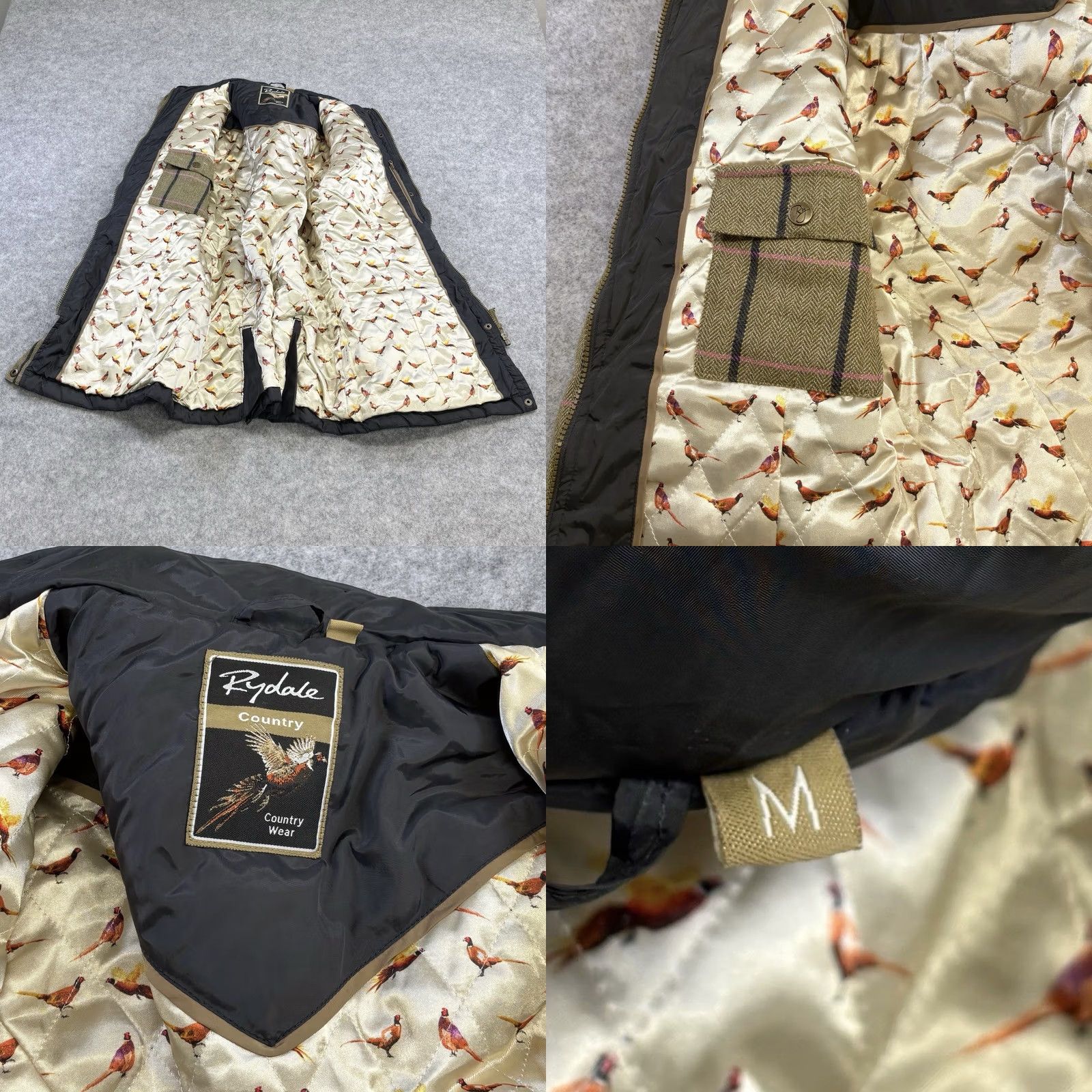 Vintage VINTAGE? No — Rydale Tweed Trim Quilted Jacket Women M Black Argyle/Diamond Quilted All Seasons Pockets Zip/Snap Equestrian Country Modern Regular Size M / US 6-8 / IT 42-44 - 8 Thumbnail
