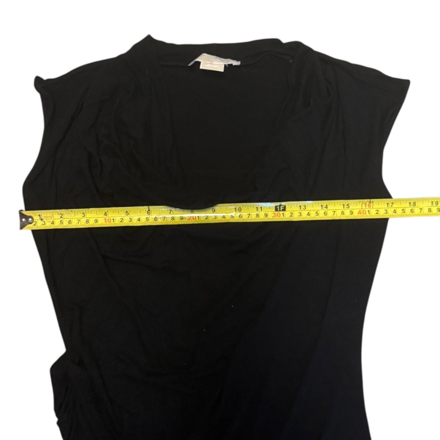 Michael Kors Michael Kors Draped Front Side Ruching Black Dress Medium Size M / US 6-8 / IT 42-44 - 4 Thumbnail